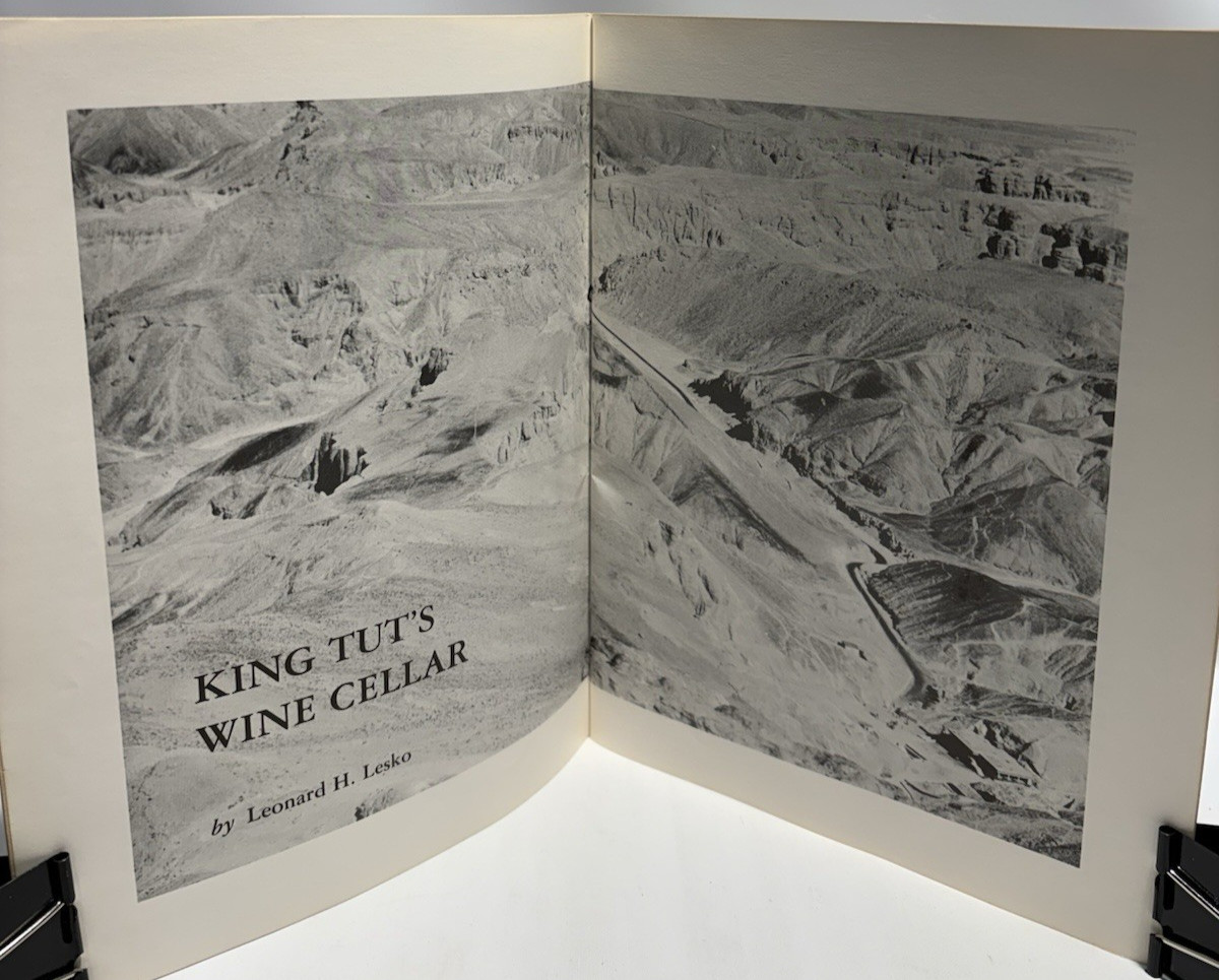 King Tut’s Wine Cellar by Leonard H. Lesko, 1977 B.C. Scribe Publications