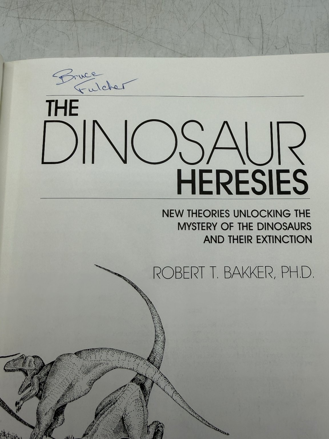 Dinosaur Heresies Robert Bakker 1986 First Edition Paleontology Hardcover