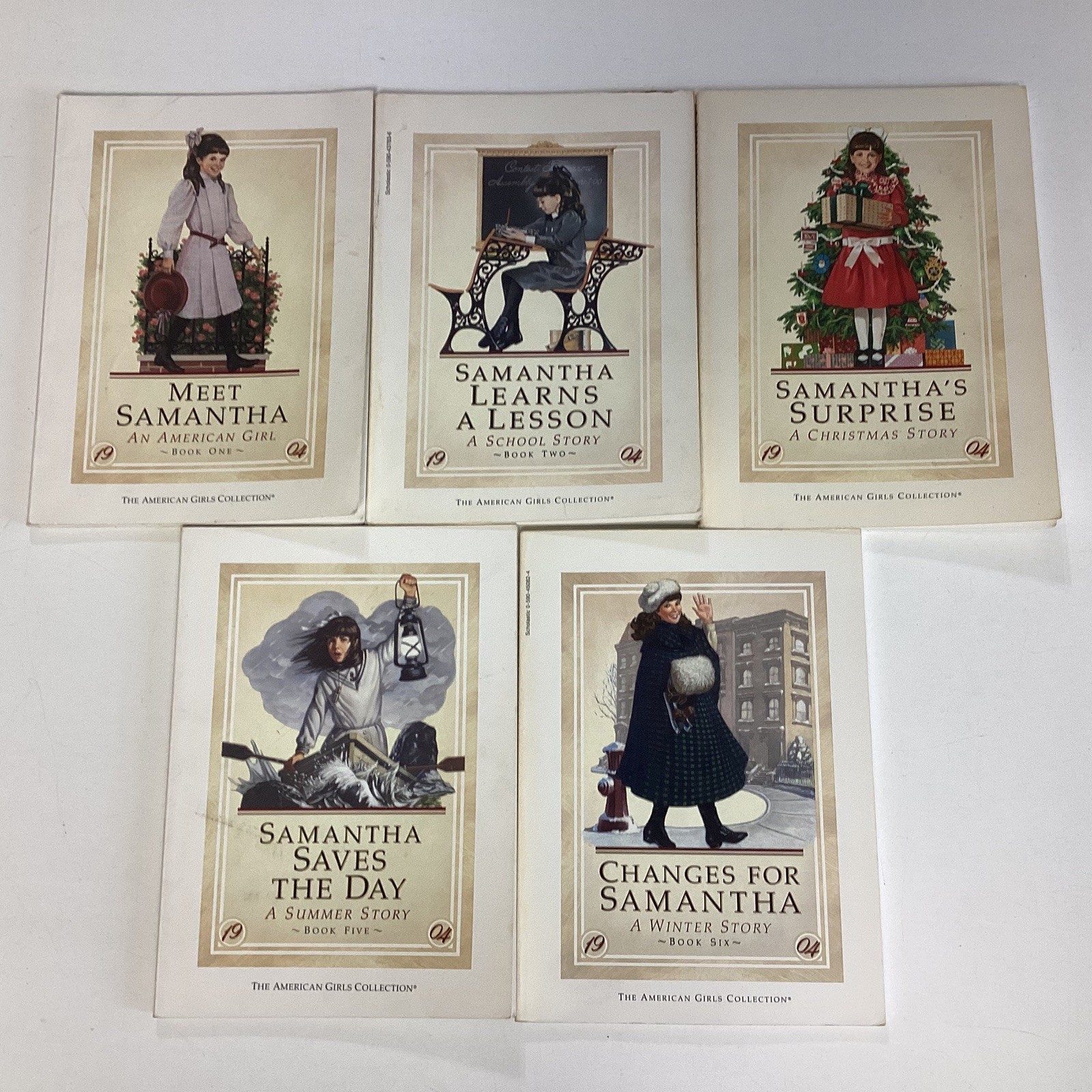 American Girl Samantha 5 Book Lot Pleasant Co. Scholastic