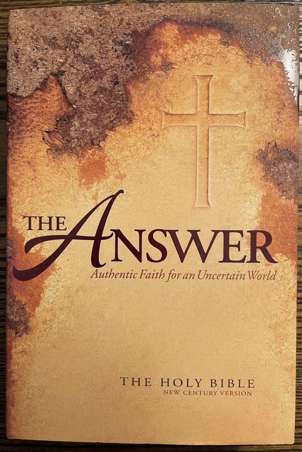 The Answer Holy Bible New Century Version THOMAS NELSON Study Bible Faith:VG