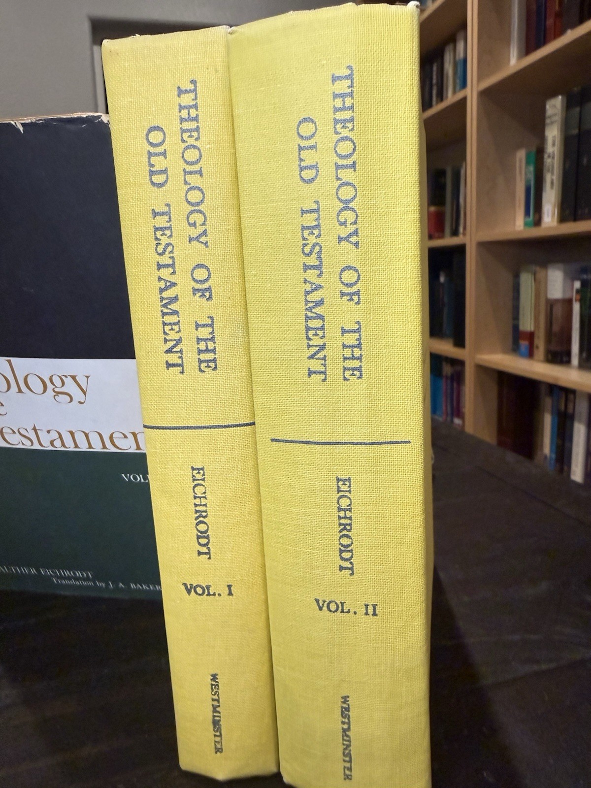 2 Vol Set Theology of the Old Testament Eichrodt Westminster Press HBDJ