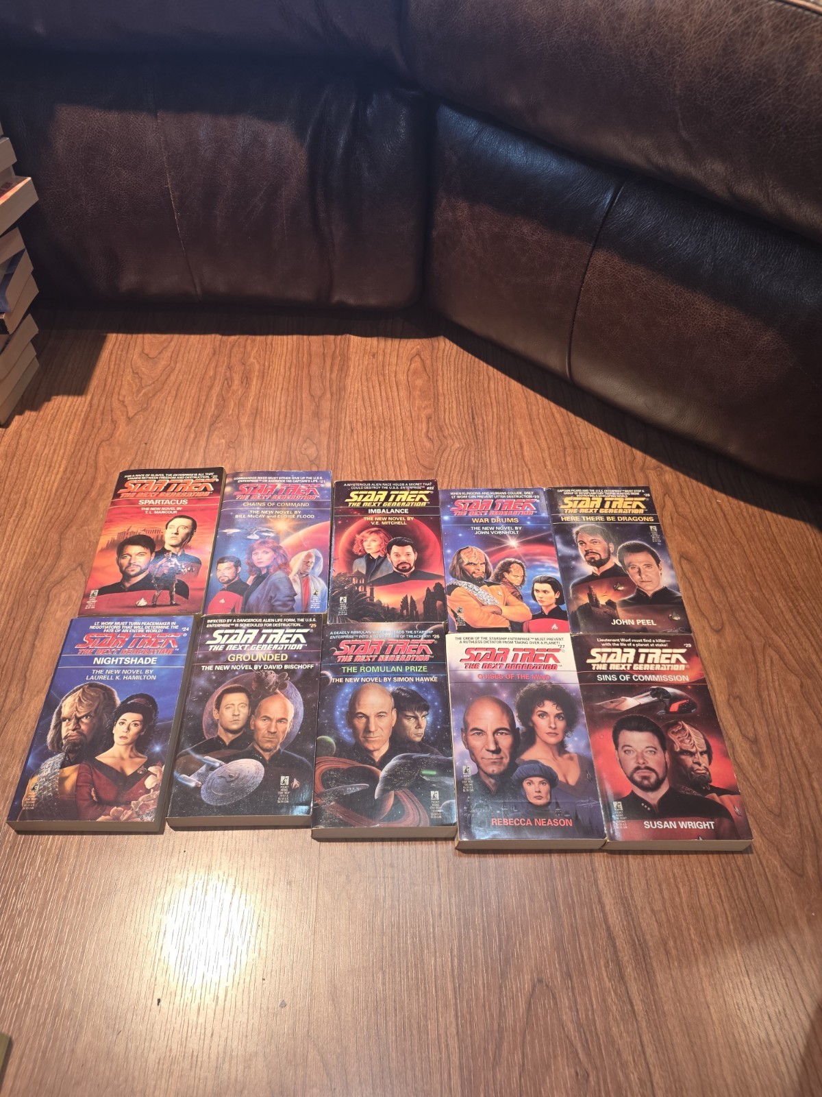 Lot of 46 Star Trek The Next Generation Numbered Books Most Unread/1st Printings