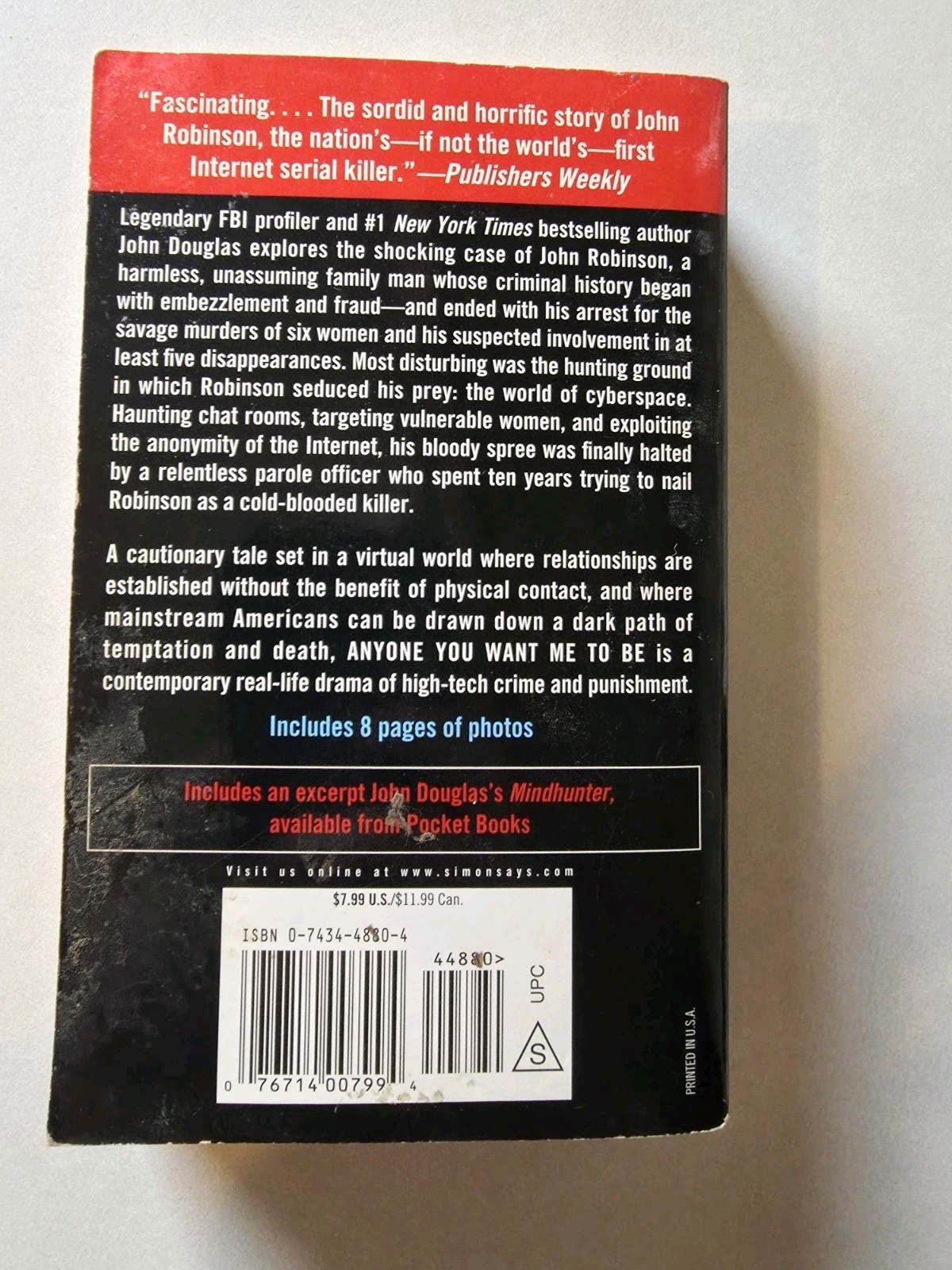 Anyone You Want Me to Be By John Douglas