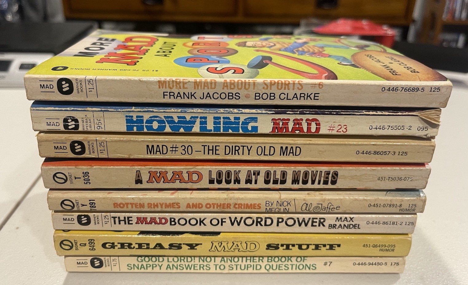 MAD Magazine Lot 8 Vintage Paperback Books Howling Mad About Mad Mixed VTG