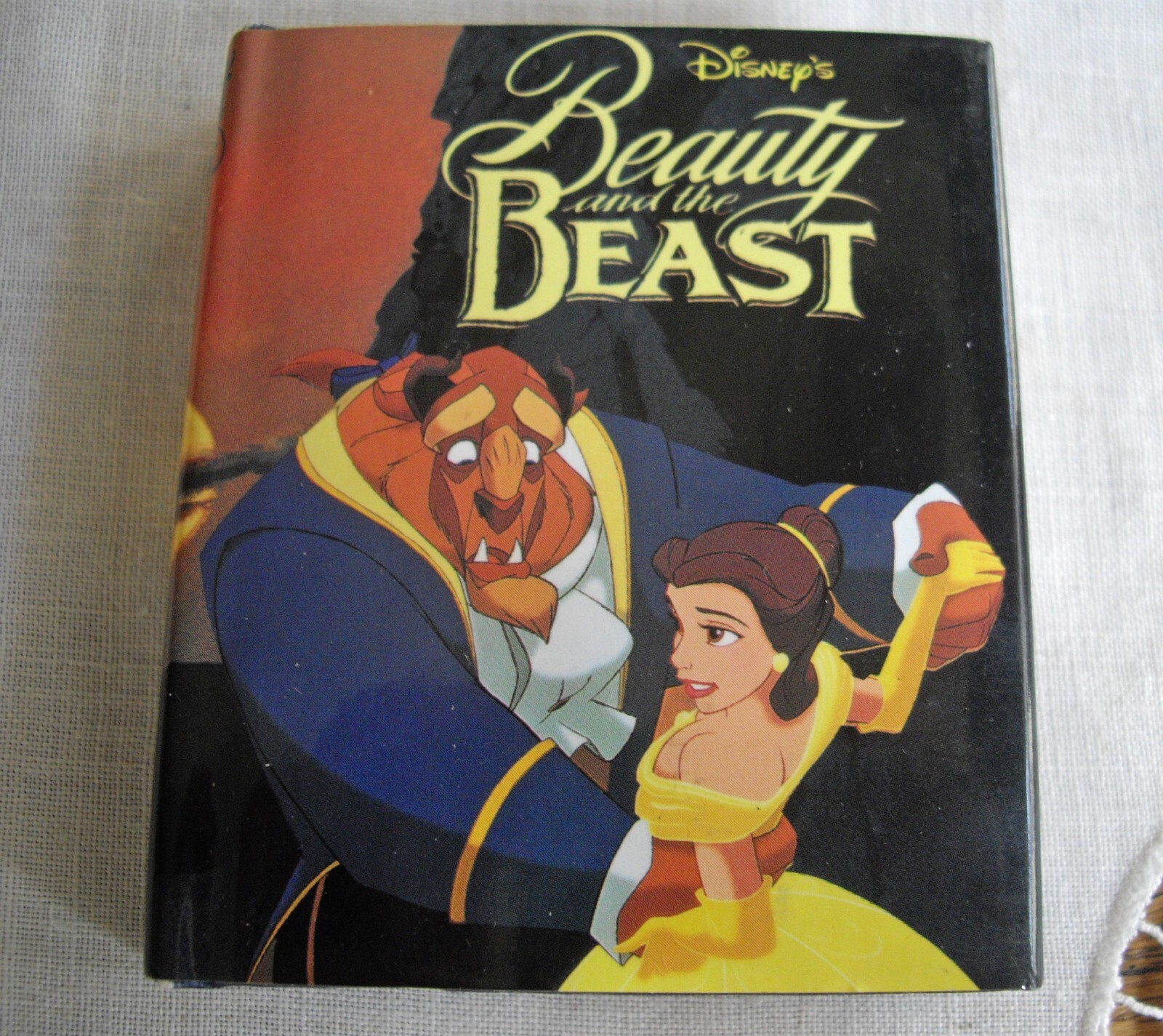 Disney Beauty and the Beast Miniature Hardback 3 1/4″ Book ~
