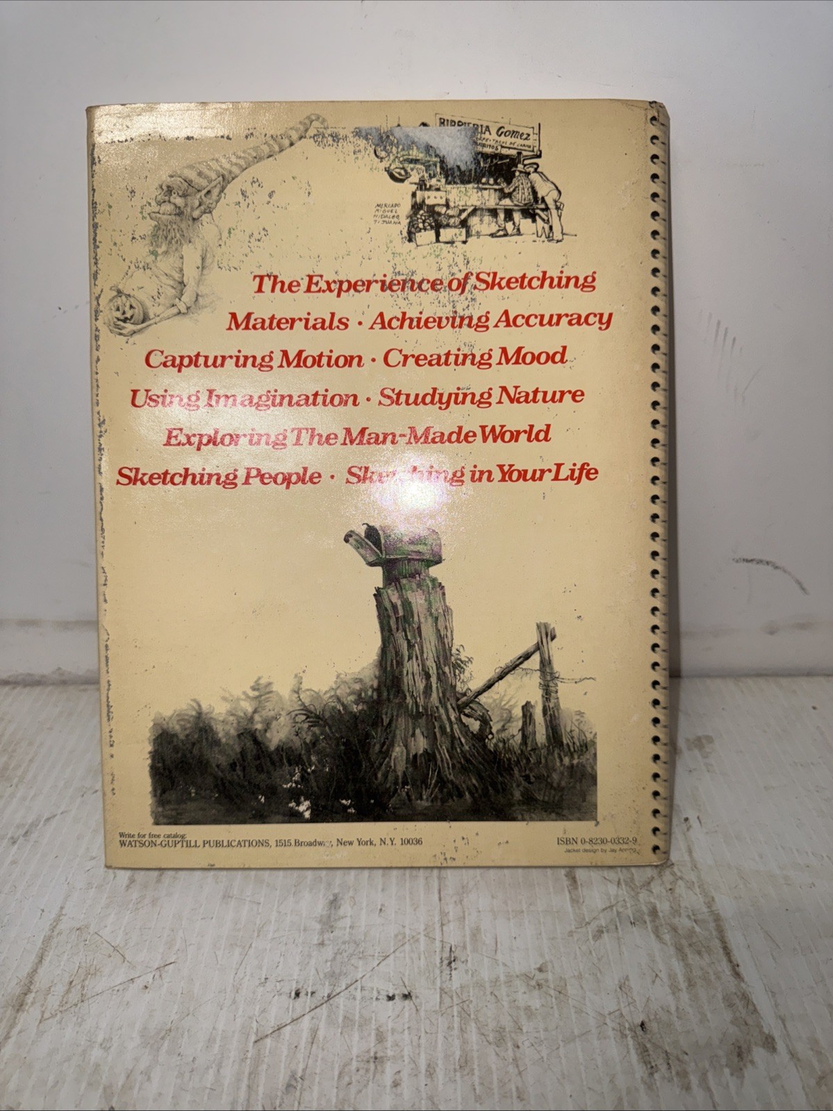 The Artist’s Guide to Sketching James Gurney & Thomas Kinkade HC/DJ 1ST ED 1982