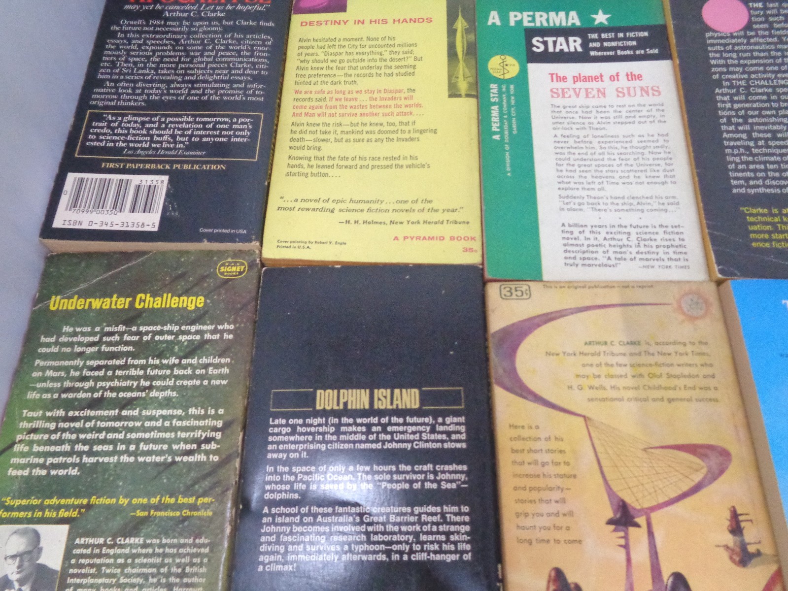 Lot of 25 Arthur C. Clarke sci‑fi paperbacks: Childhood’s End, Rendezvous with..