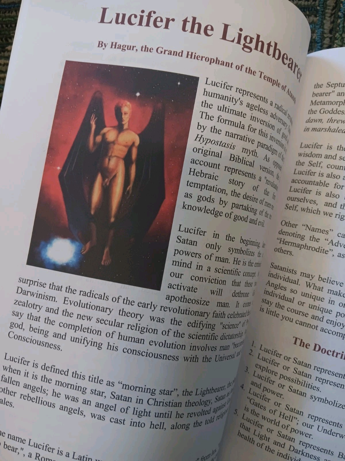 Hagur – Lucifer light of your deeper self order of nine angles Satanism ONA/O9a