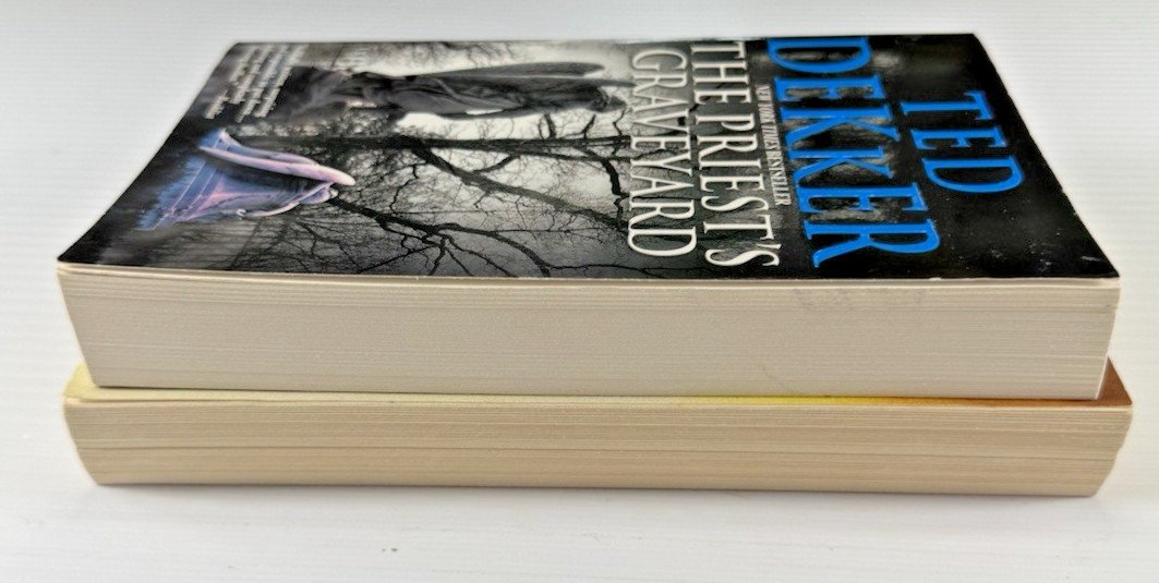 Ted Dekker Lot 2 Books Thr3e & The Priest’s Graveyard Christian Thriller