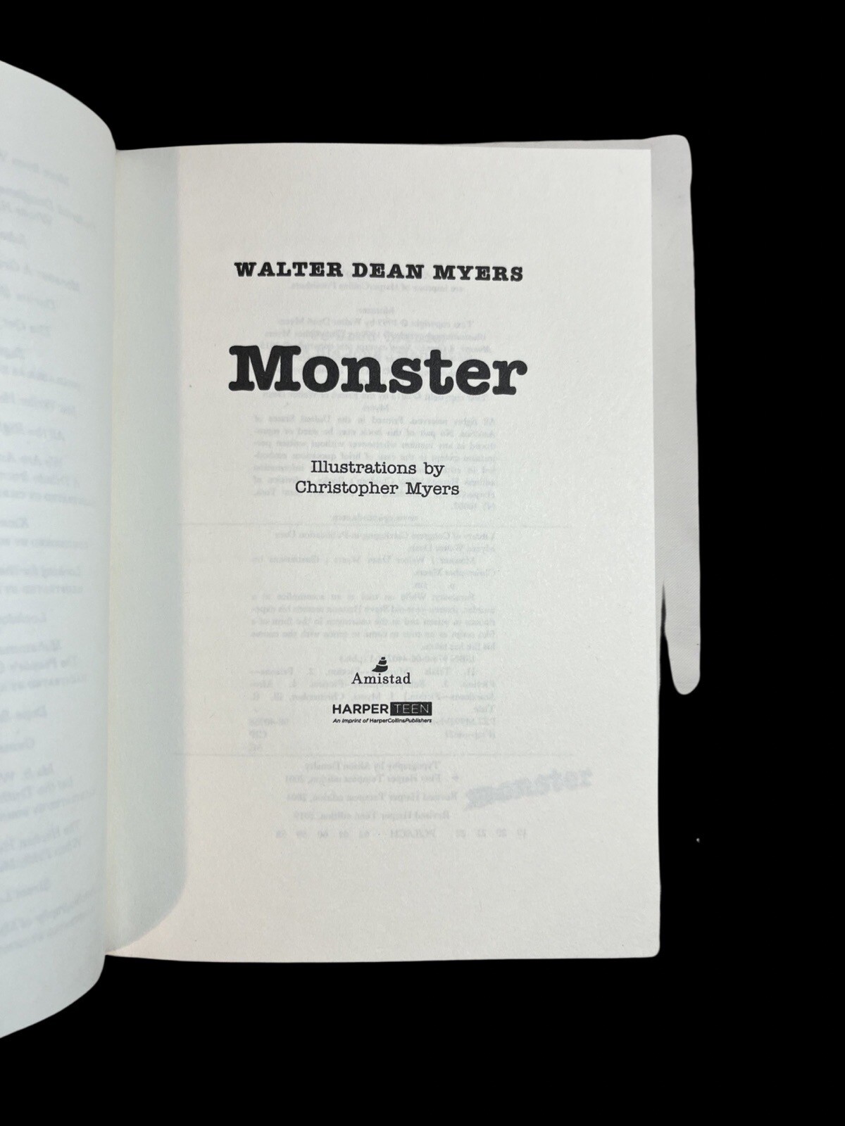 Monster Ser.: Monster by Walter Dean Myers (1999, PB) New. Teen Edition