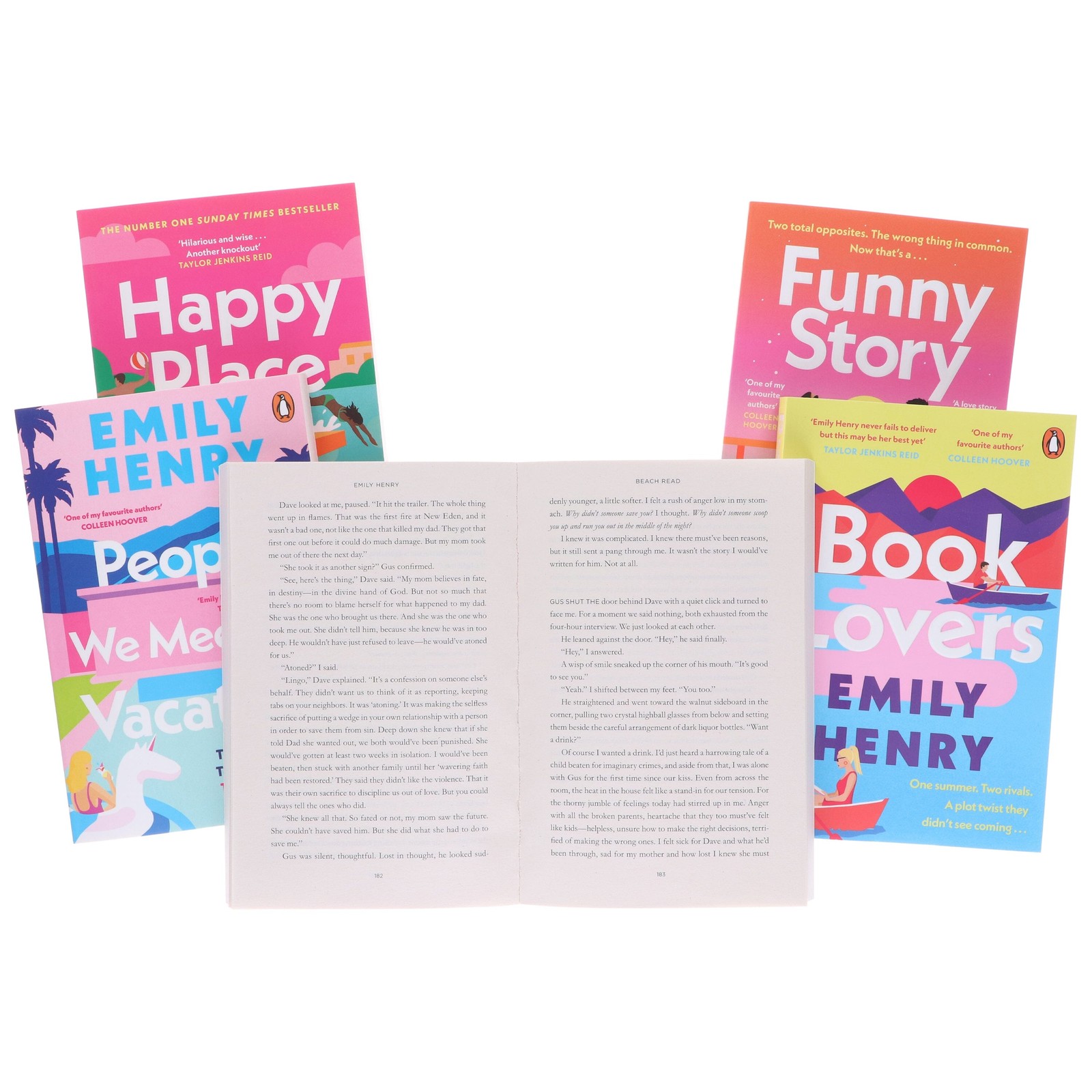 Beach Read Collection By Emily Henry: 5 Books Set – Fiction – Paperback
