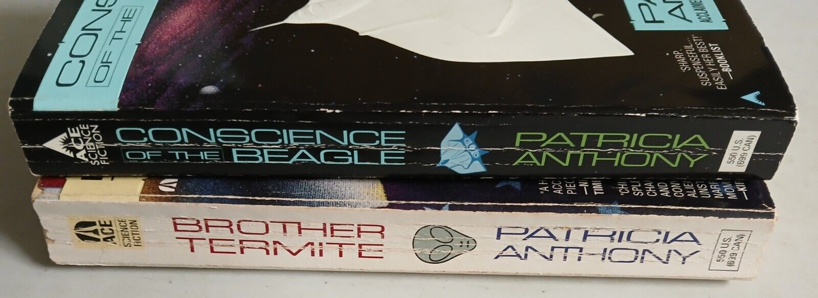 Conscience of the Beagle & Brother Termite by Patricia Anthony—1995 PB good