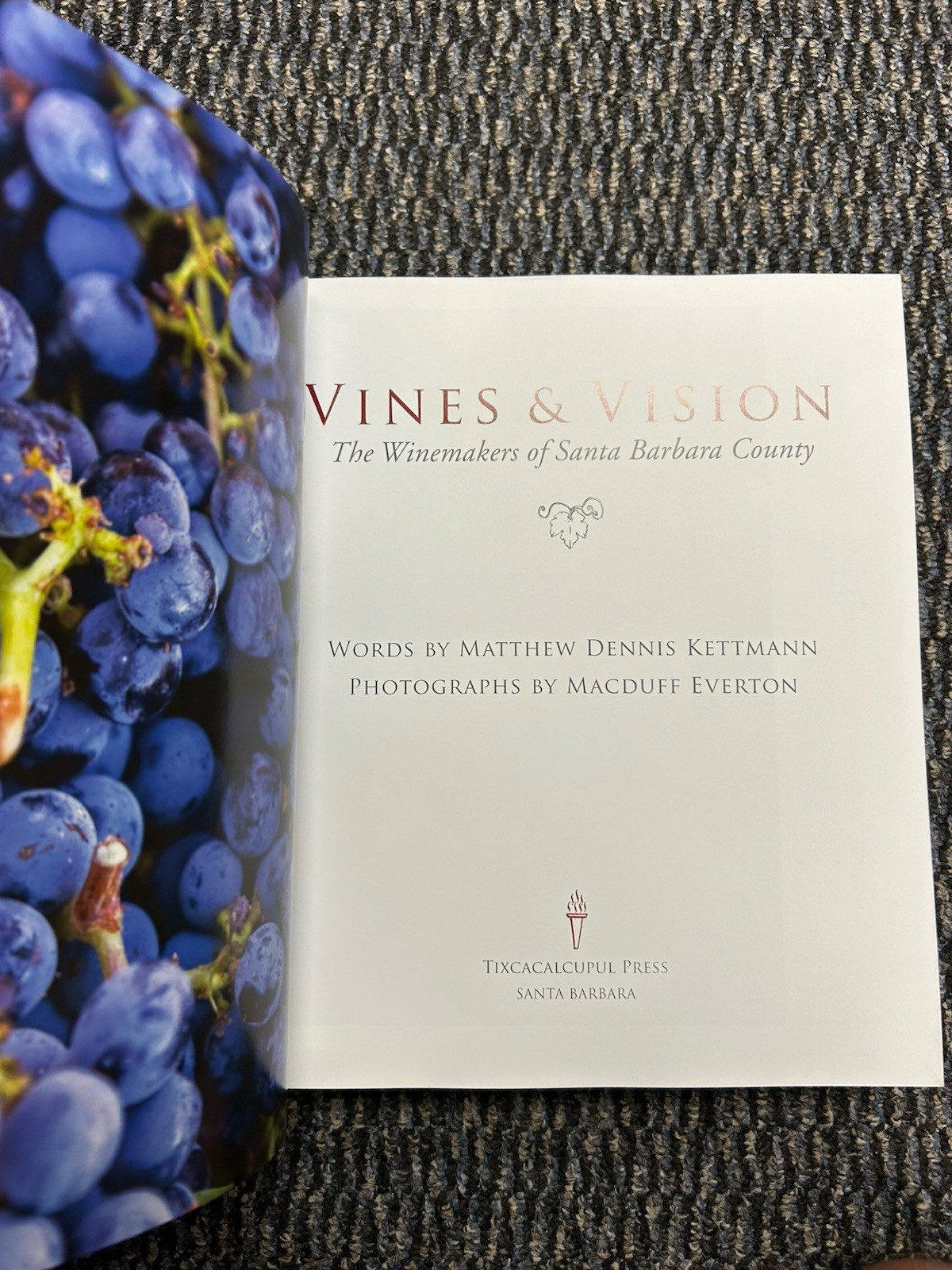 Vines & Vision : The Winemakers of Santa Barbara County by Matthew Kettmann