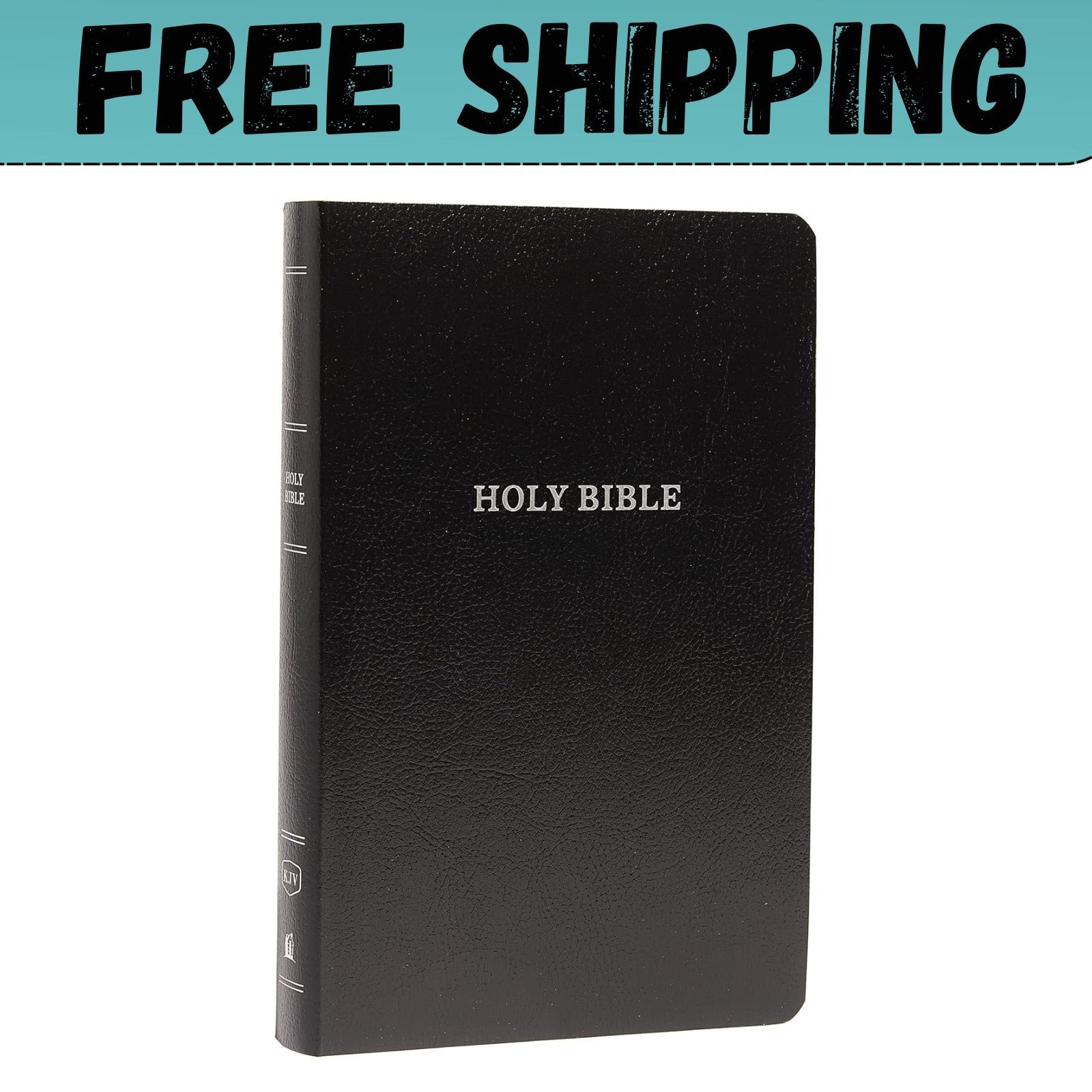 KJV Holy Bible: Gift and Award, Black Leather-Look, Red Letter, Comfort Print: K