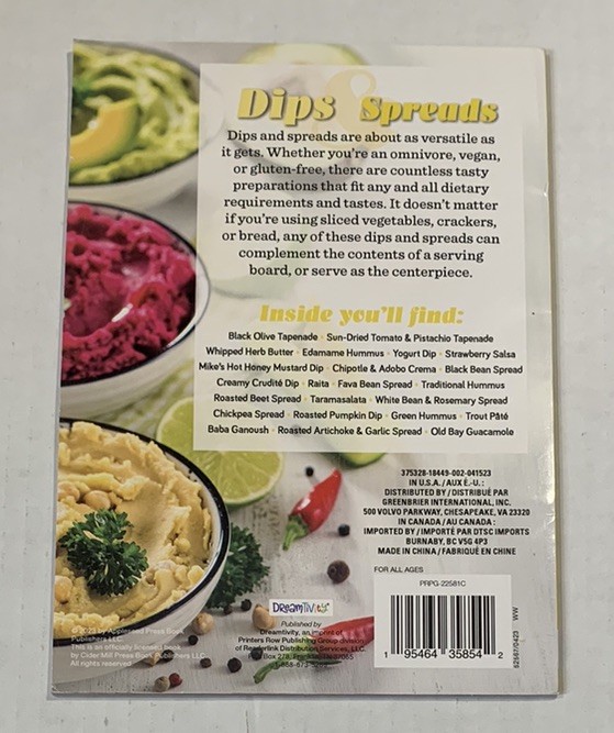 DreamTivity Cookbook Lot 5 Pizza Pasta Soups Saute Dips Kids Cooking NEW