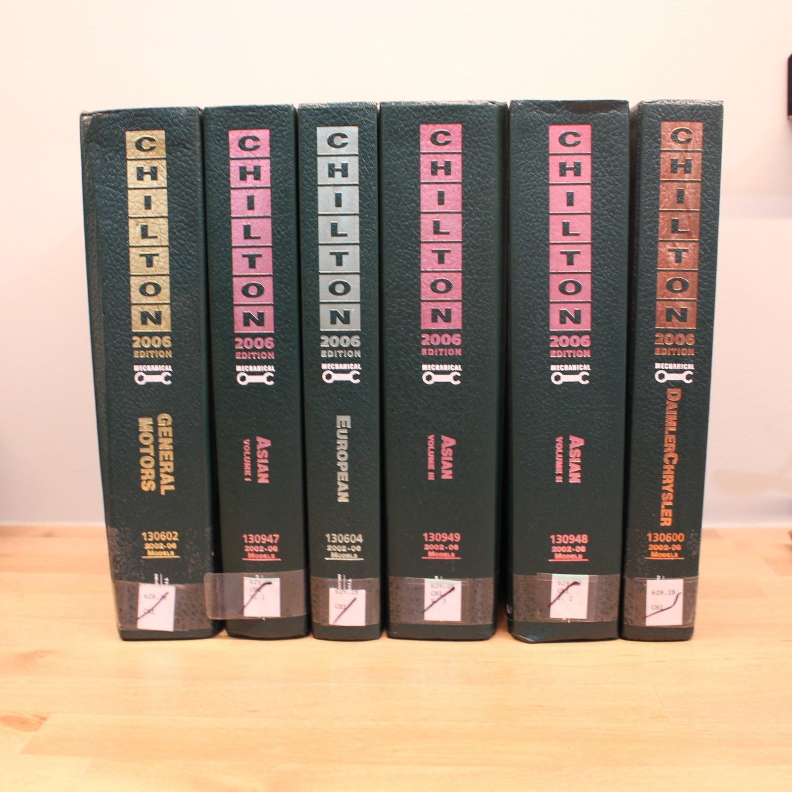 Chilton 2006 Mechanical Service Manual Set 6 Volumes GM Chrysler Asian European