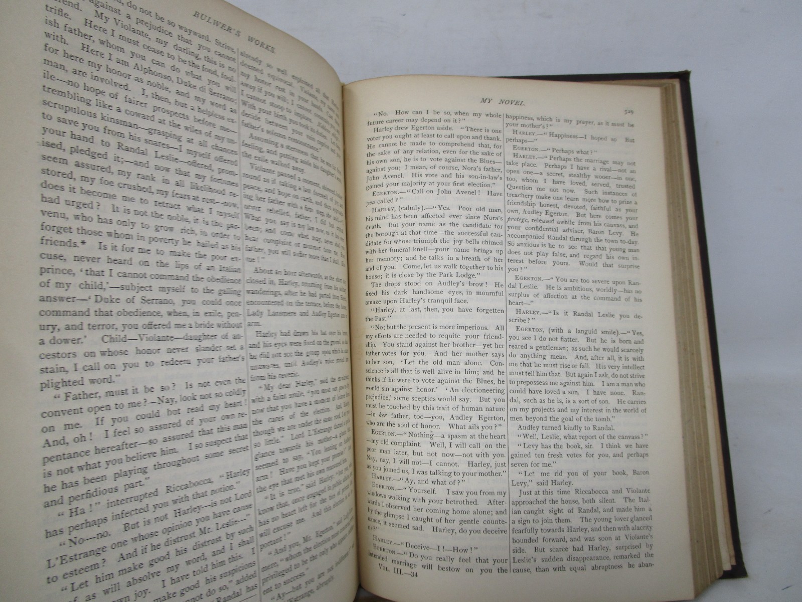 The Works of Edward Bulwer Lytton Volume III