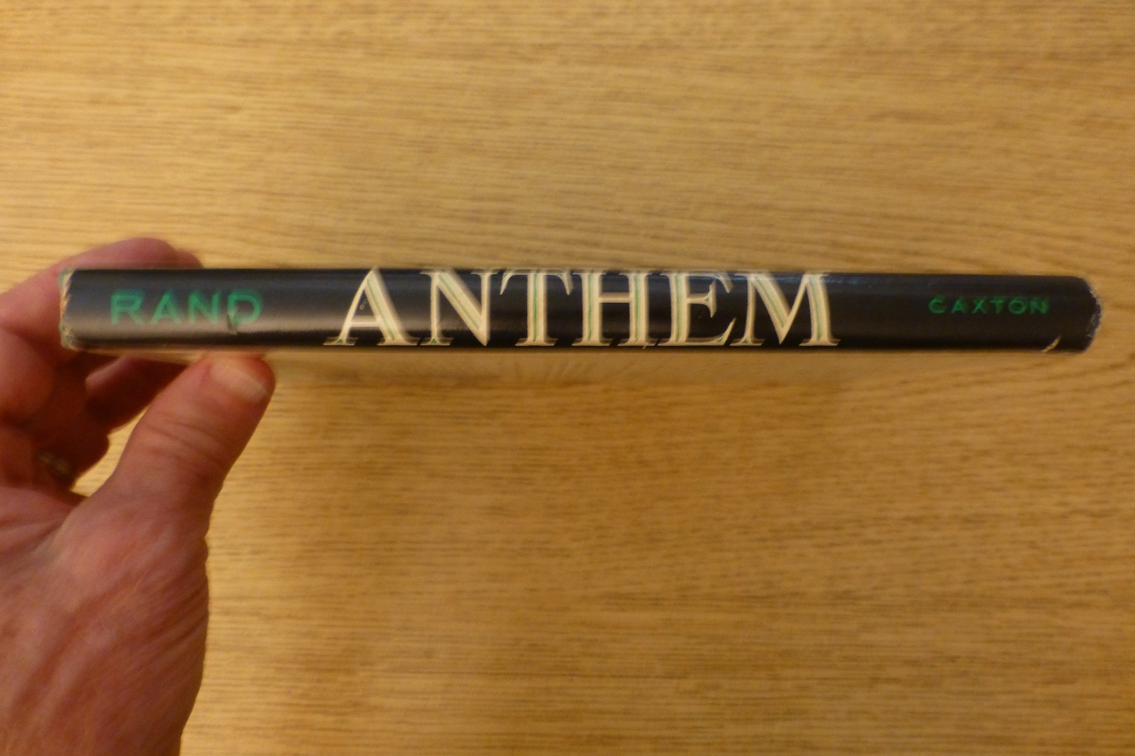 Anthem, Ayn Rand, hardcover 1st edition, 3rd printing, 1960