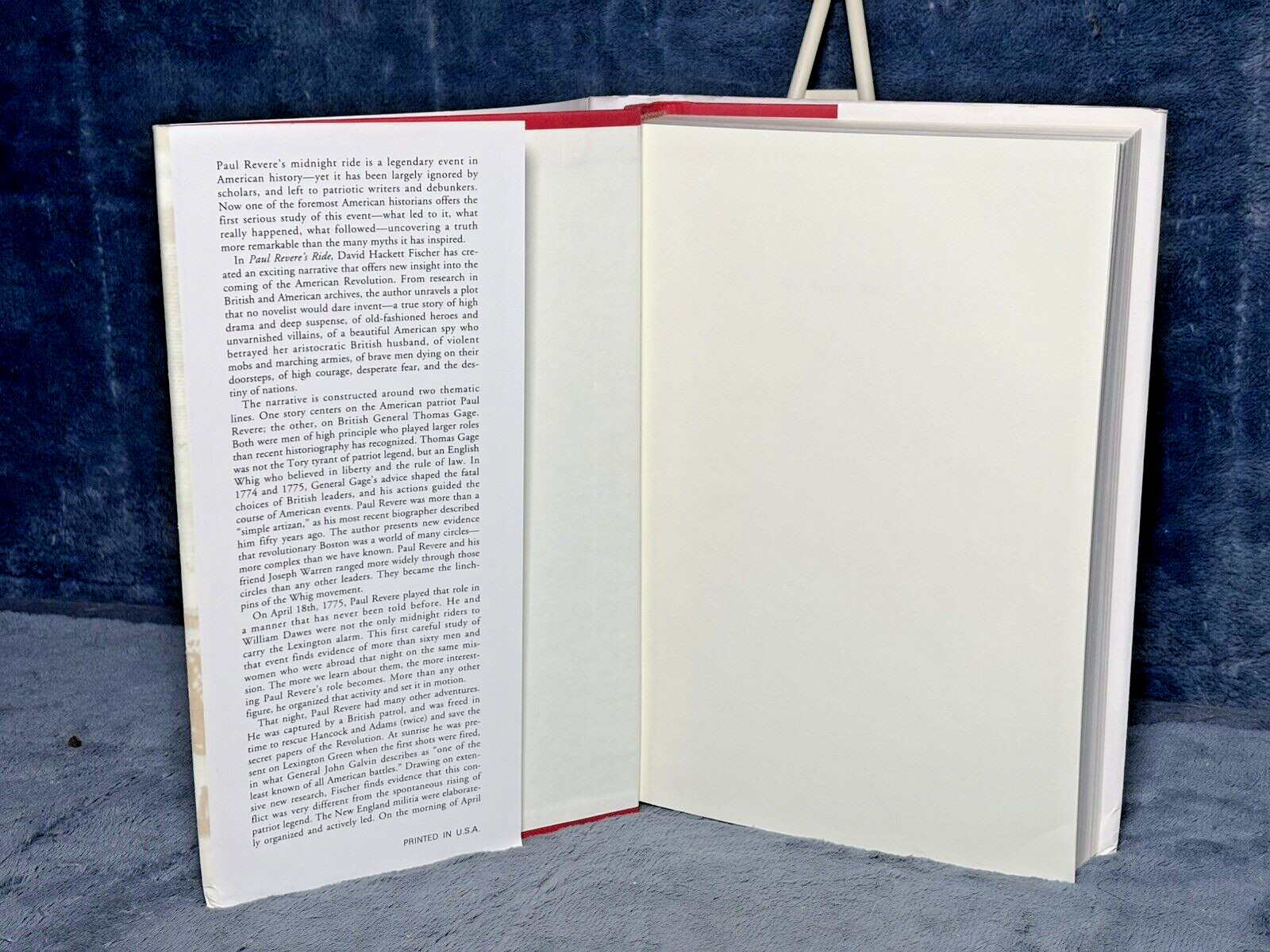 David Hackett Fischer PAUL REVERE’S RIDE 1st Edition 1st Printing