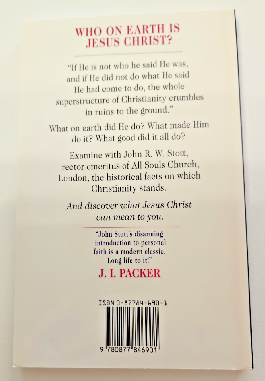 Stott, John R. W. Book, Basic Christianity – NEW