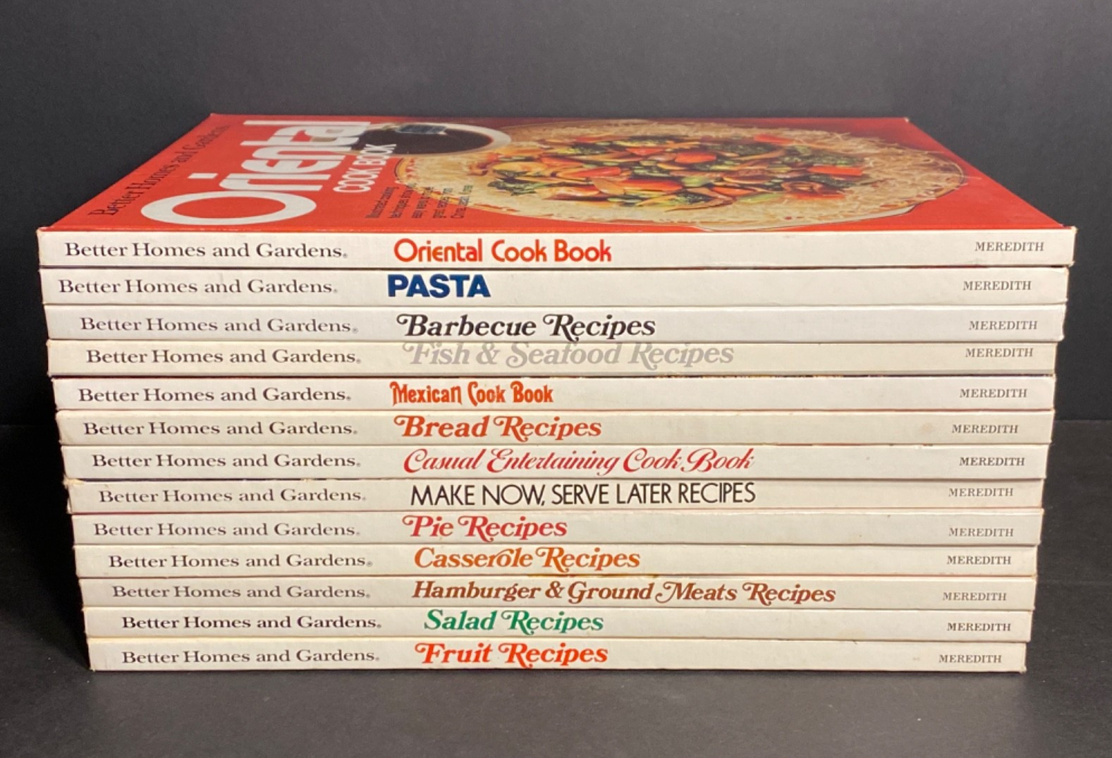 Vintage Better Homes & Gardens Lot Of 13 Hardcover Cook Books 1983 Meredith Corp