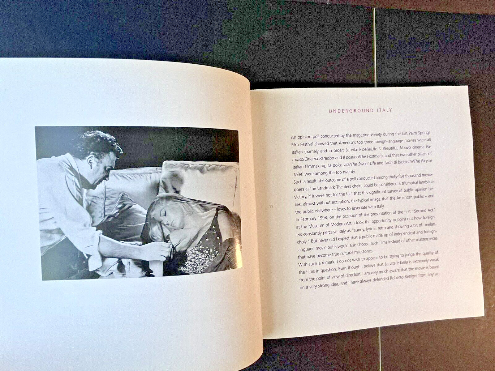 Second Act: A Rediscovery of Italian Cinema 3, by Antonio Monda, 2000, Olivares