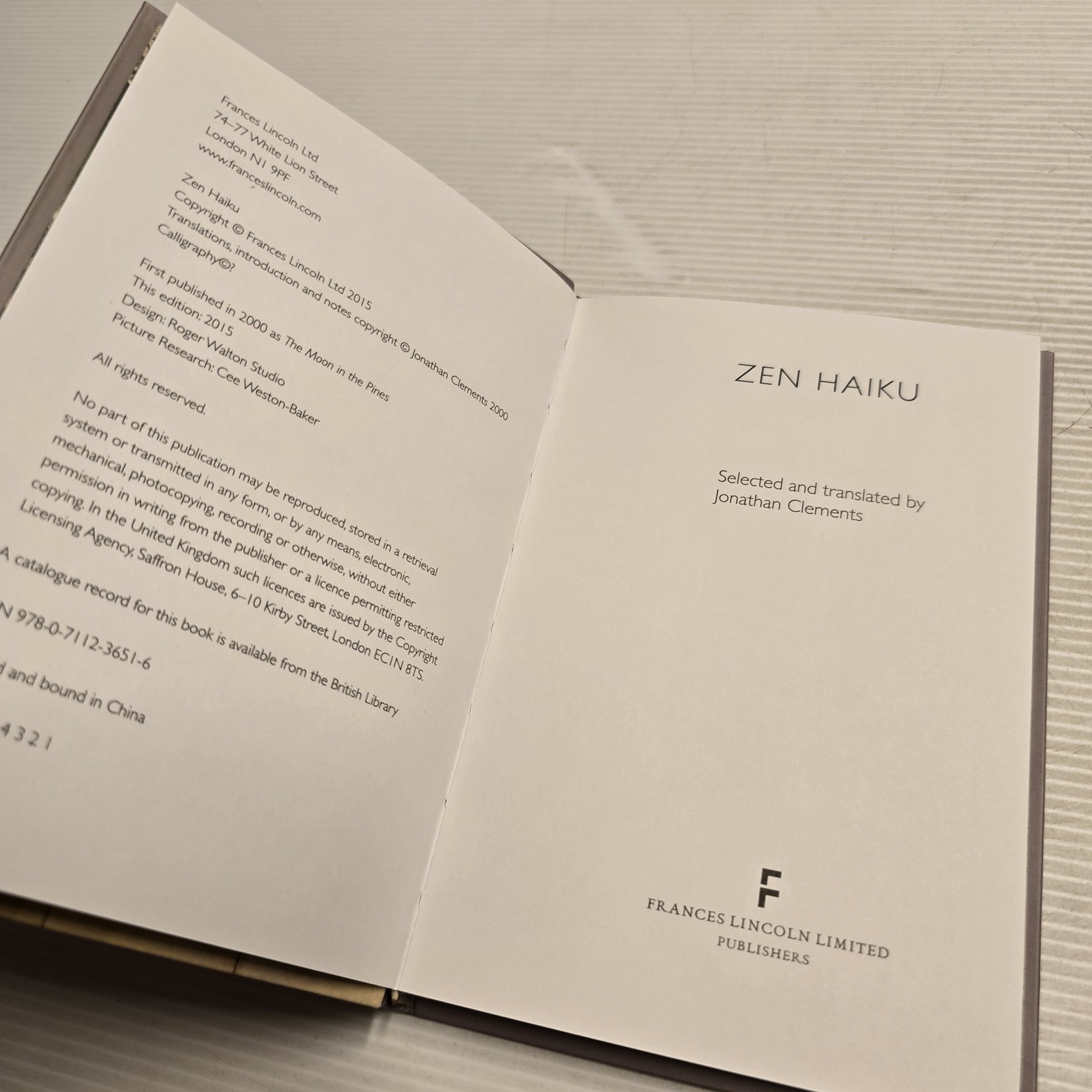 Zen Haiku Illustrated Edition Traditional Wisdom Jonathan Clements Book Poetry