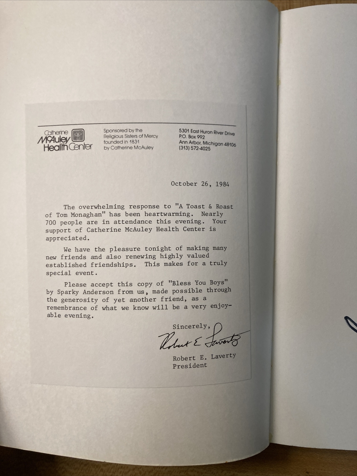 Bless You Boys Signed Sparky Anderson: Diary of the Detroit Tigers’ 1984 Signed