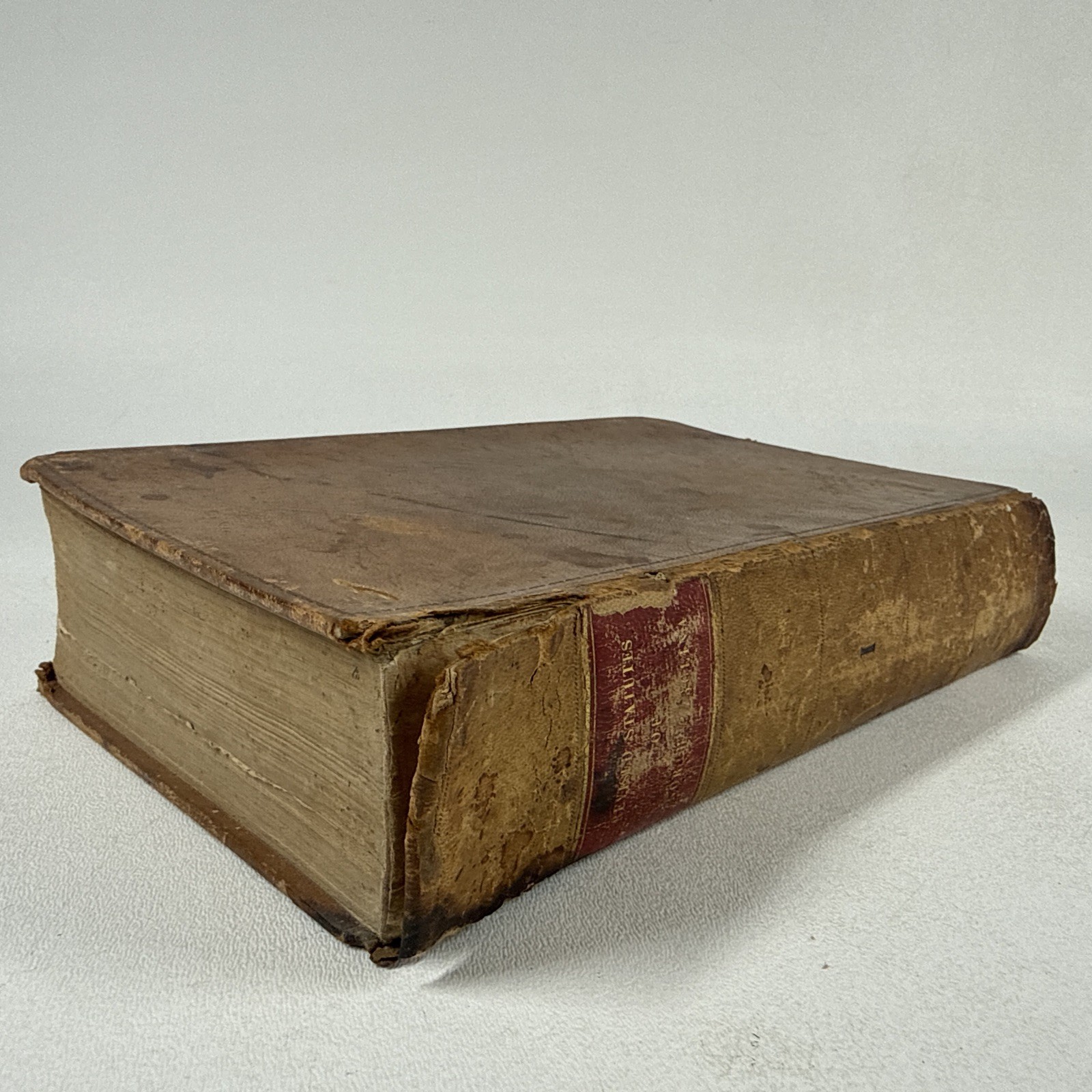 Revised Statutes of the State of North Carolina Vol 1 Leather HC Antique 1837