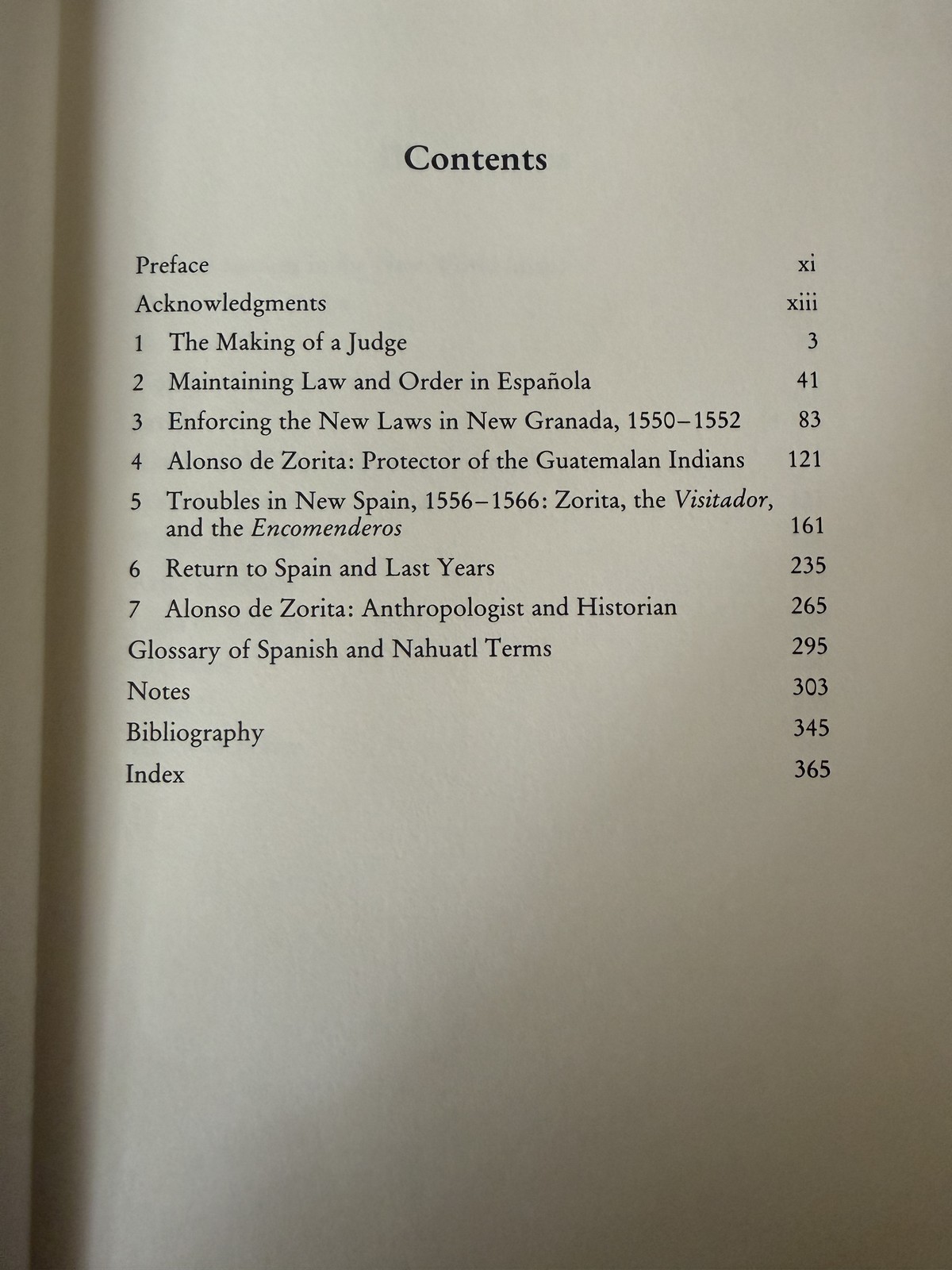 Alonso de Zorita Royal Judge Christian Humanist 1512-1585 Ralph H. Vigil History