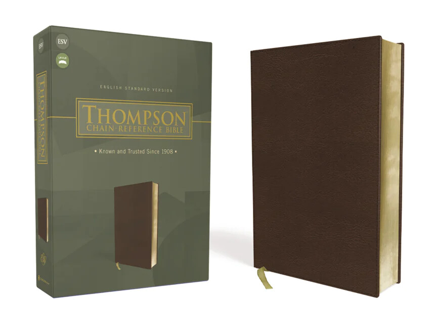 ESV Thompson Chain-Reference Bible Brown Leathersoft Simulated Leather