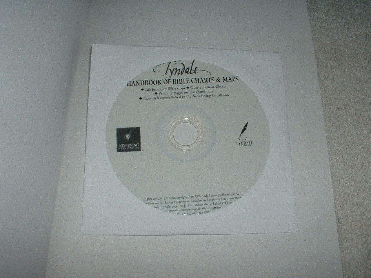Tyndale Handbook of Bible Charts and Maps by Linda K. Taylor Neil S. Wilson w/CD