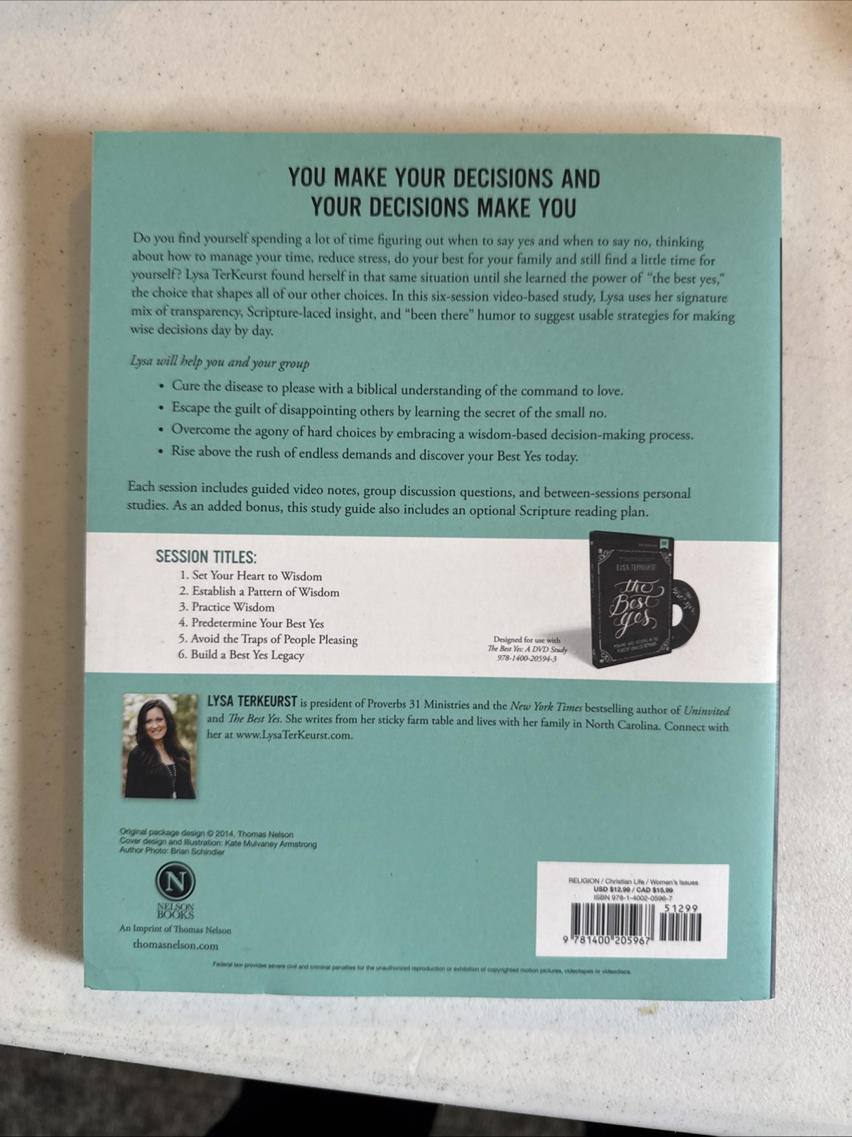 Best Yes : Bible Study Guide by Lysa TerKeurst (2014, Trade Paperback)