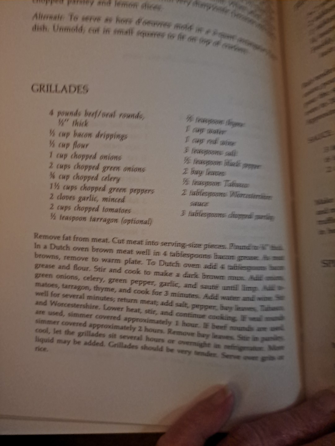THE PLANTATION COOKBOOK Junior League New Orleans Cookbook 1972 HCDJ Free Ship