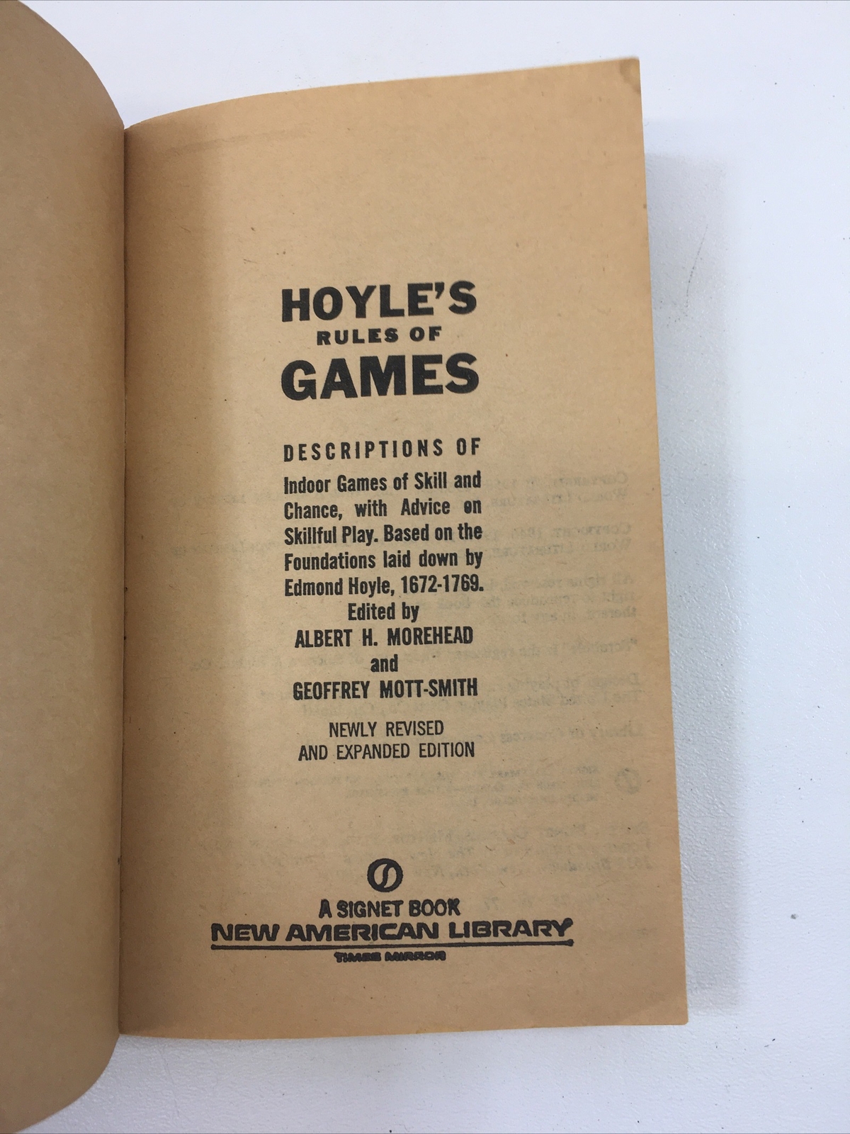 Play According to Hoyle – Morehead & Mott-Smith (Paperback, 1963)