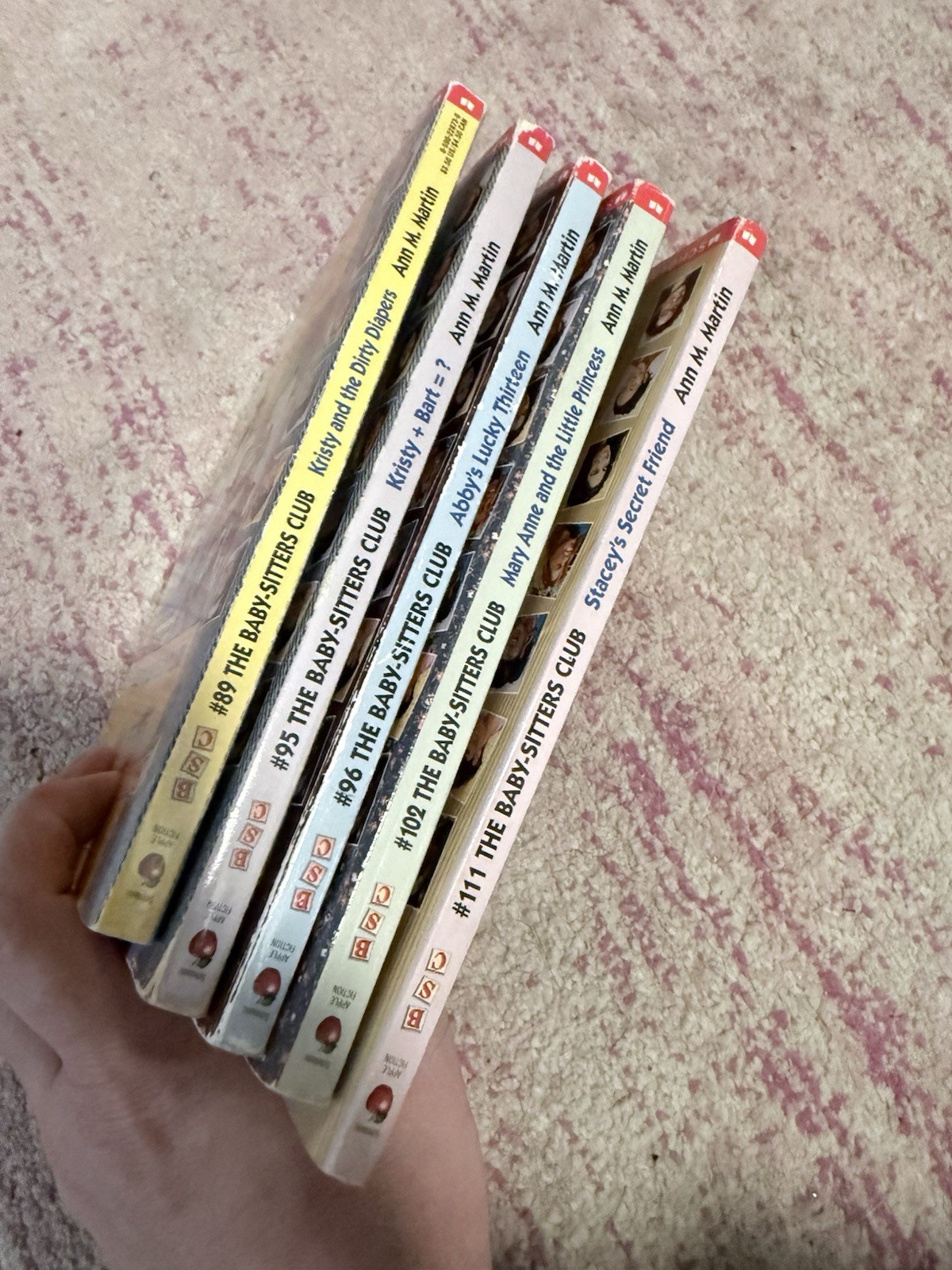Lot Of 5 Vintage Babysitters Club Chapter Books #89, 95, 96, 102, 111 Scholastic