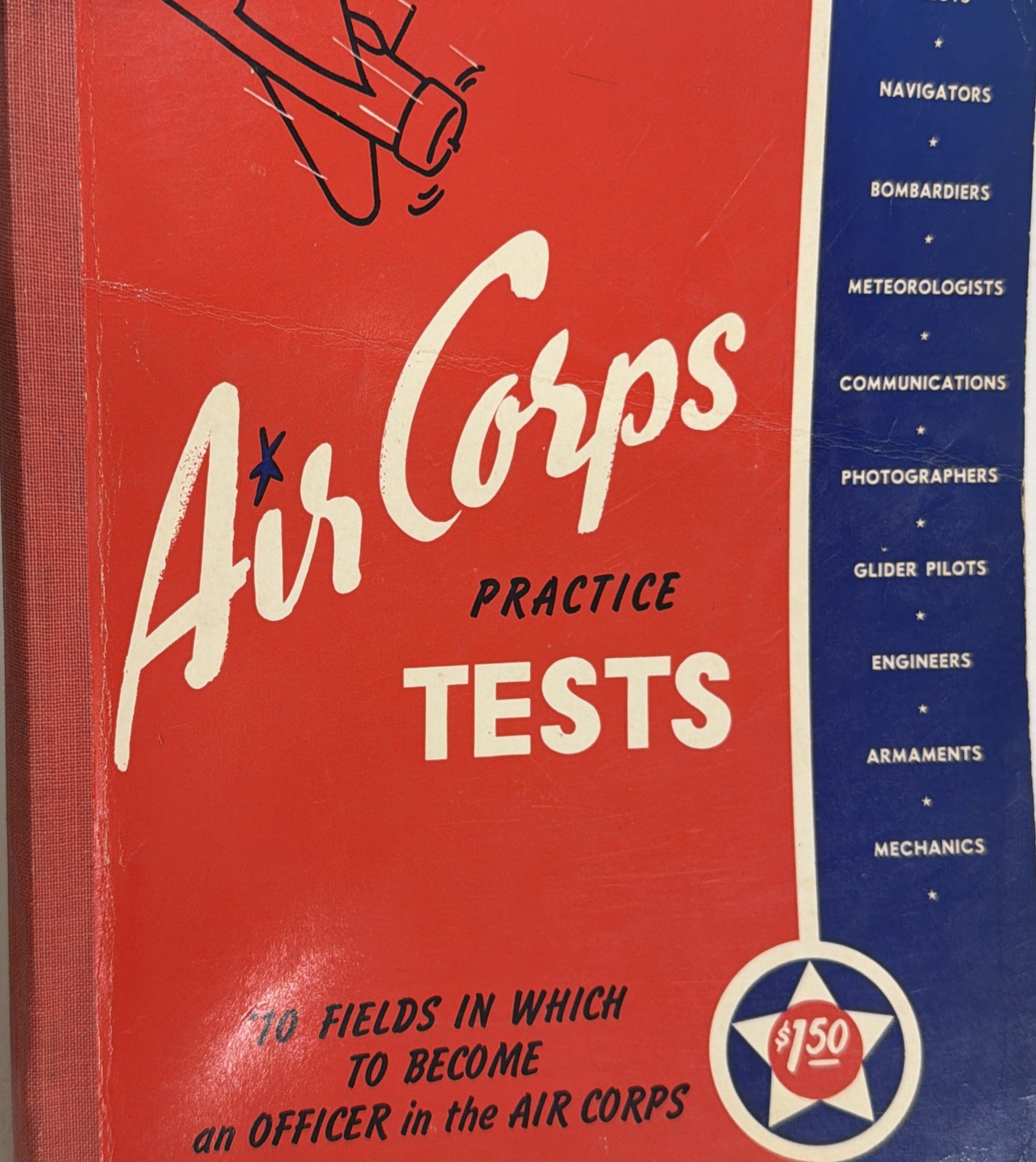 Air Corps Practice Tests 1942 3rd Printing US Military Aviation cBc NY *READ