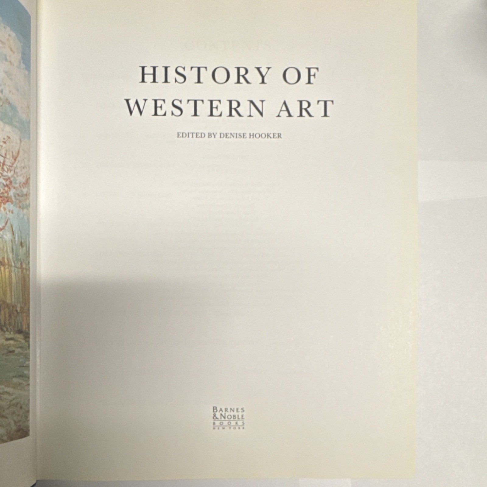 History of Western Art by Denise Hooker, Hardcover, Barnes & Noble Books