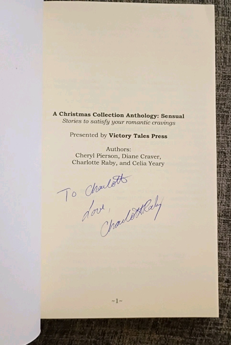 A Christmas Collection: Anthology: Sensual, Signed