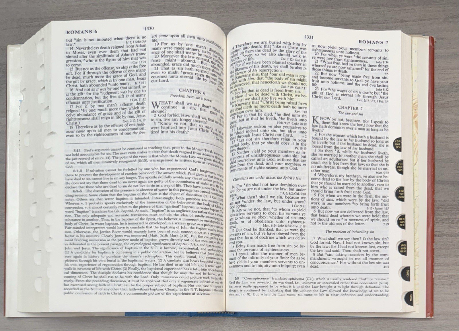 Criswell Study Bible 1979 Thumb Indexed; Blue Hardcover Dust Jacket; Nelson 851