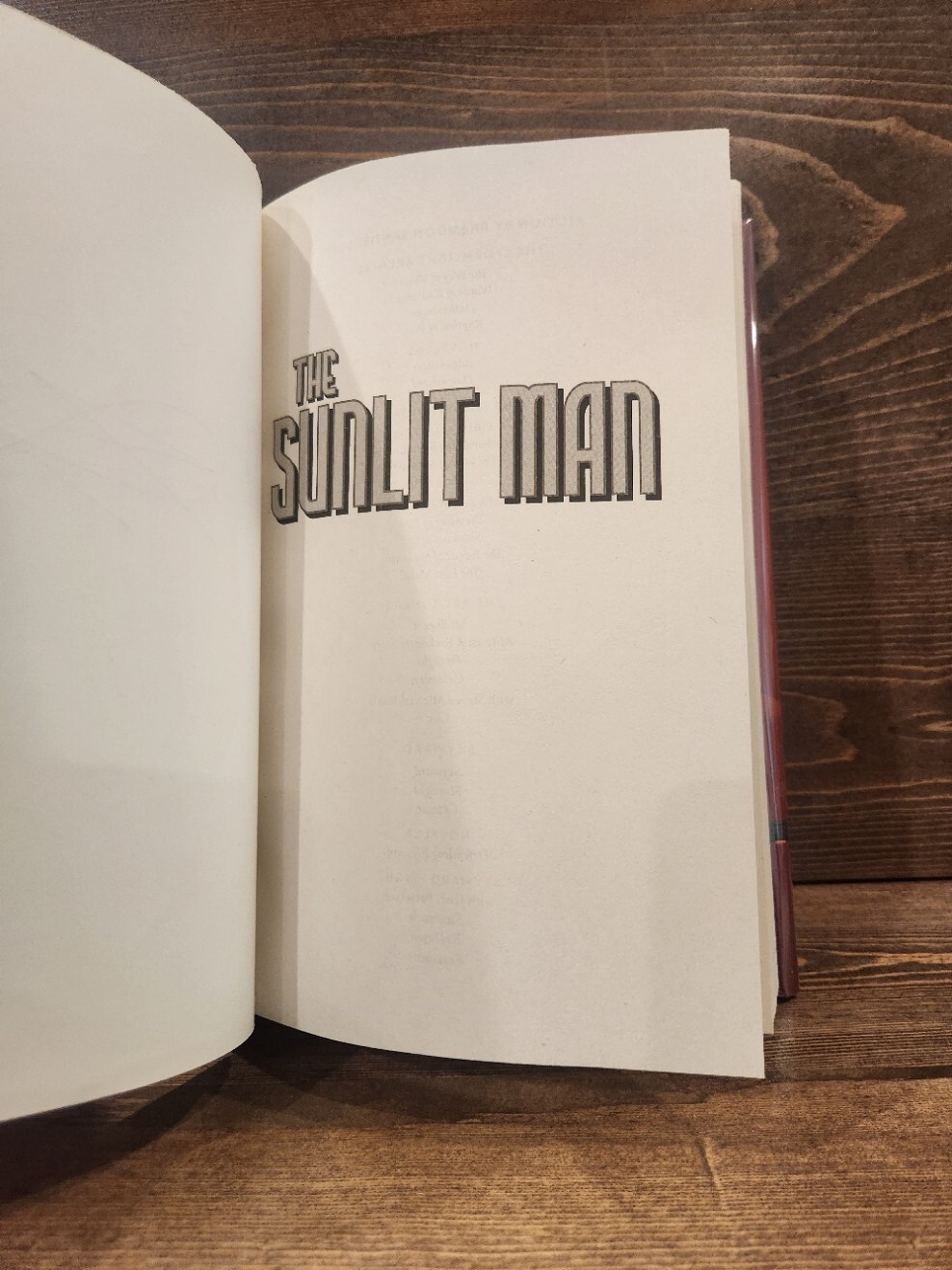 Brandon Sanderson SIGNED The Sunlit Man 1ST Print First Edition Cosmere