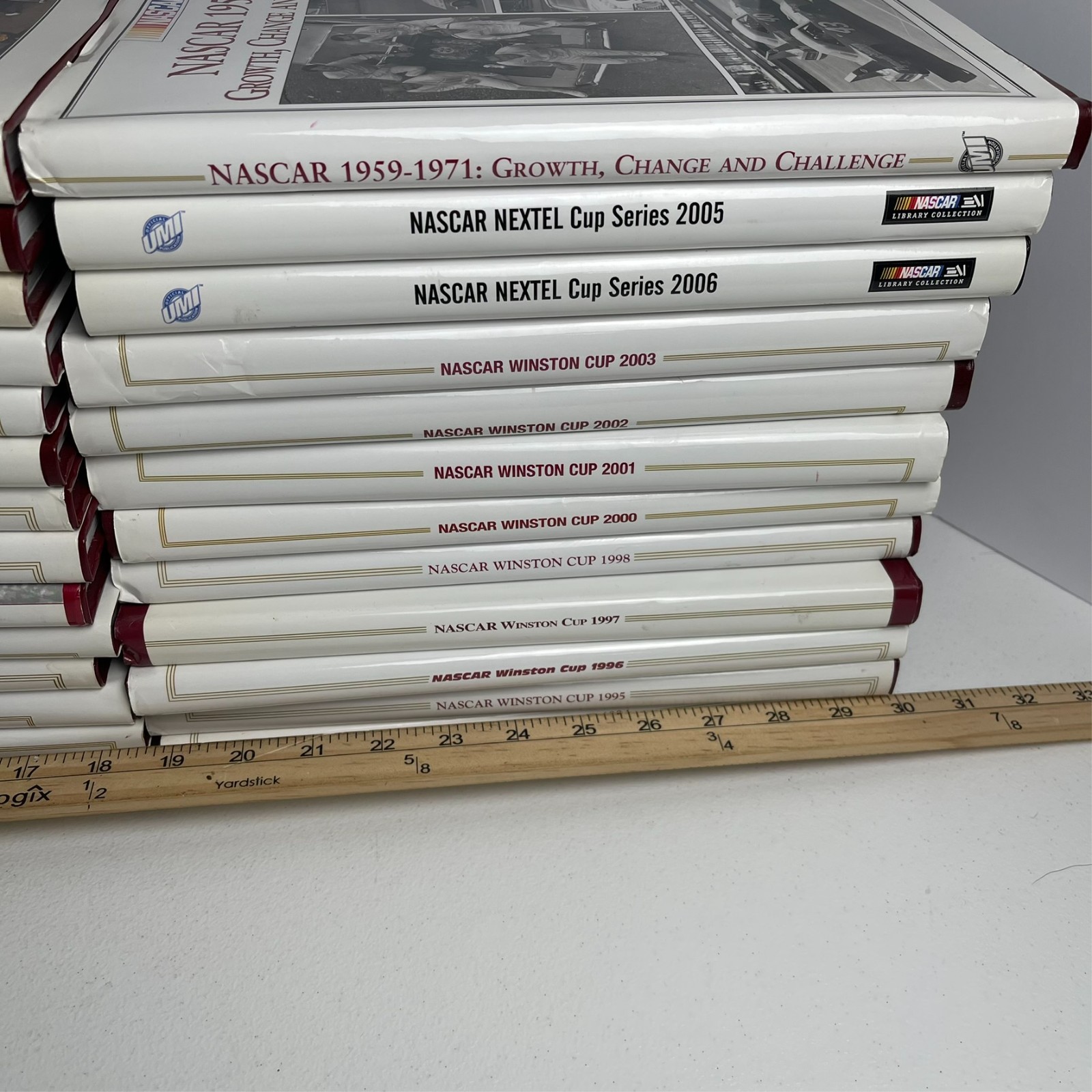 Massive Lot of Nascar Winston Cup and Misc Hardcover Books Collectible VTG (26)