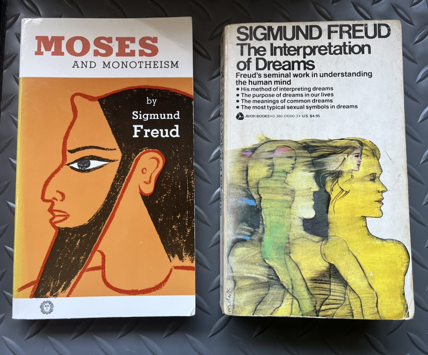 Freud 6 Book Vtg Lot – Psychoanalysis, Love, Pleasure, Illusion, Moses, Dreams