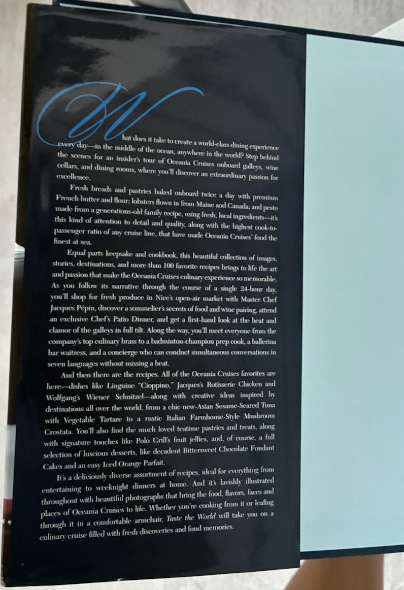Taste the World Oceania Cruises Jacques Pepin First Edition