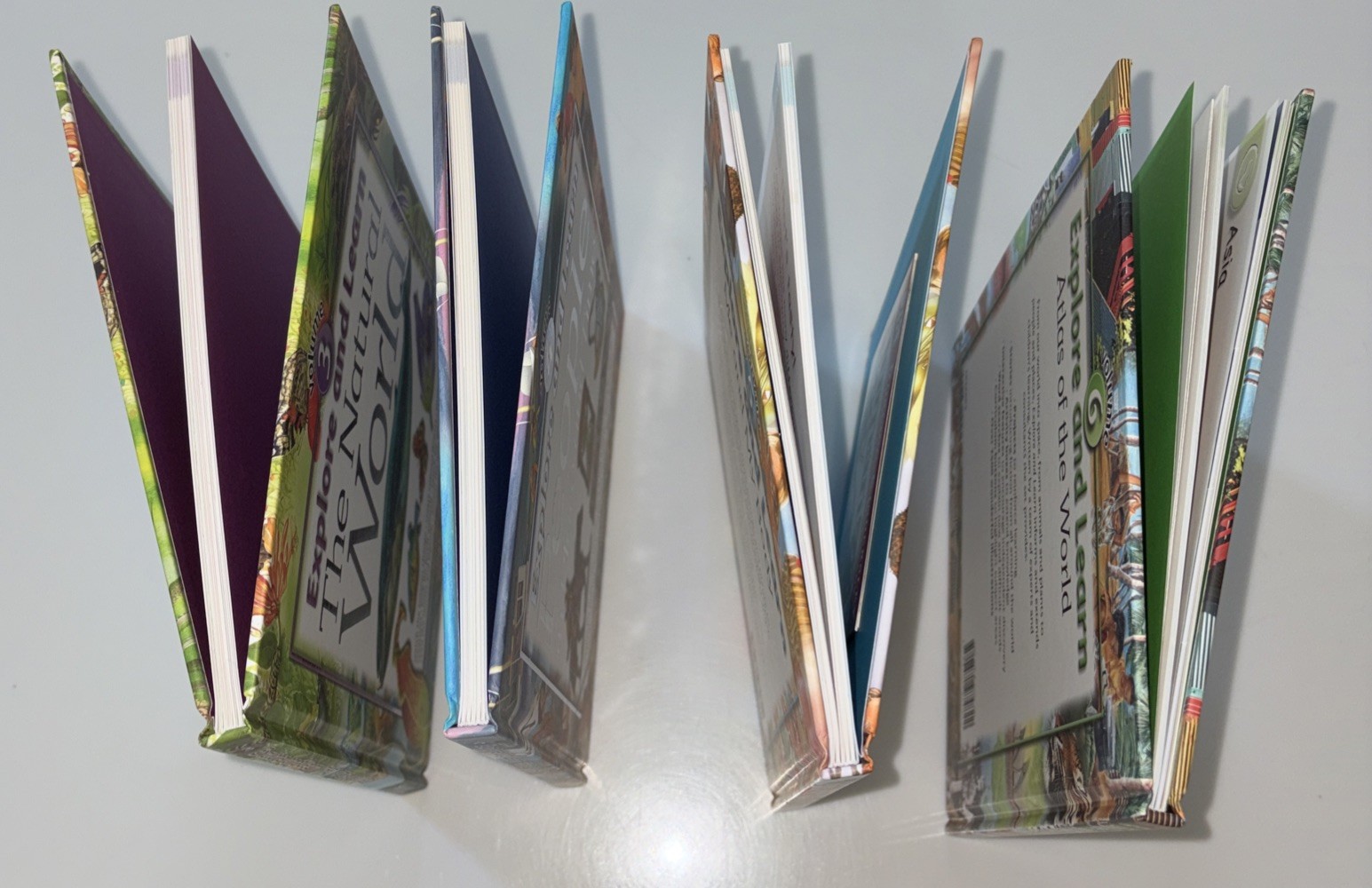 Explore and Learn: Lot Of 4 Hardcover Books Vol 3 World,4 People,5 Body,6 Atlas