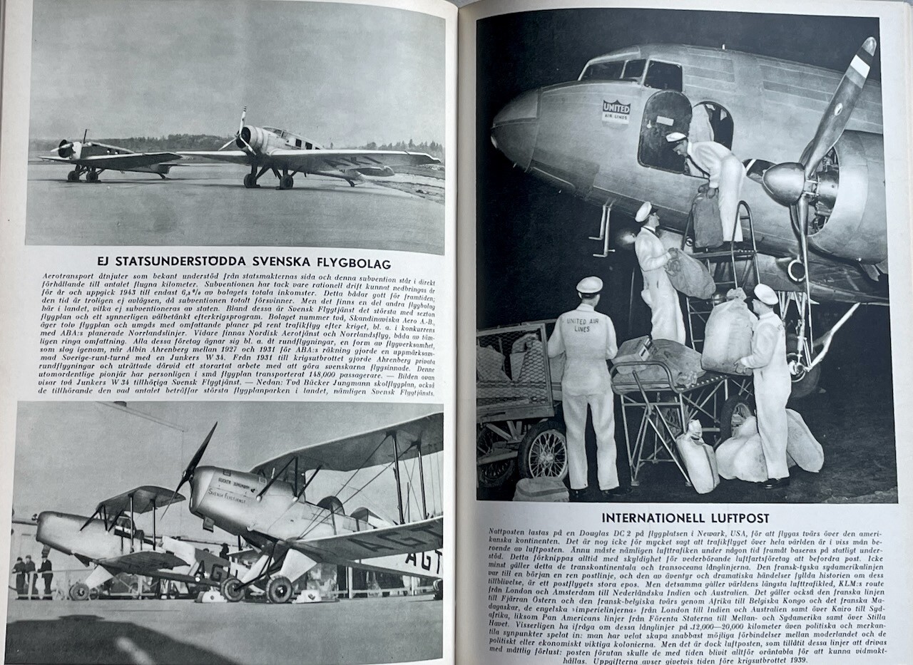 Flygboken: Flygningens Historia och flyget av idag / 1945 (Swedish)