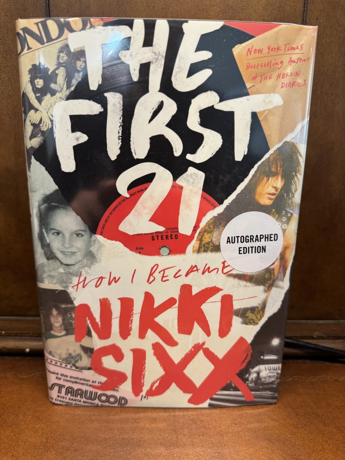 Nikki Sixx Signed Book First 21 How I Became… Motley Crue 1st/1st Fine New