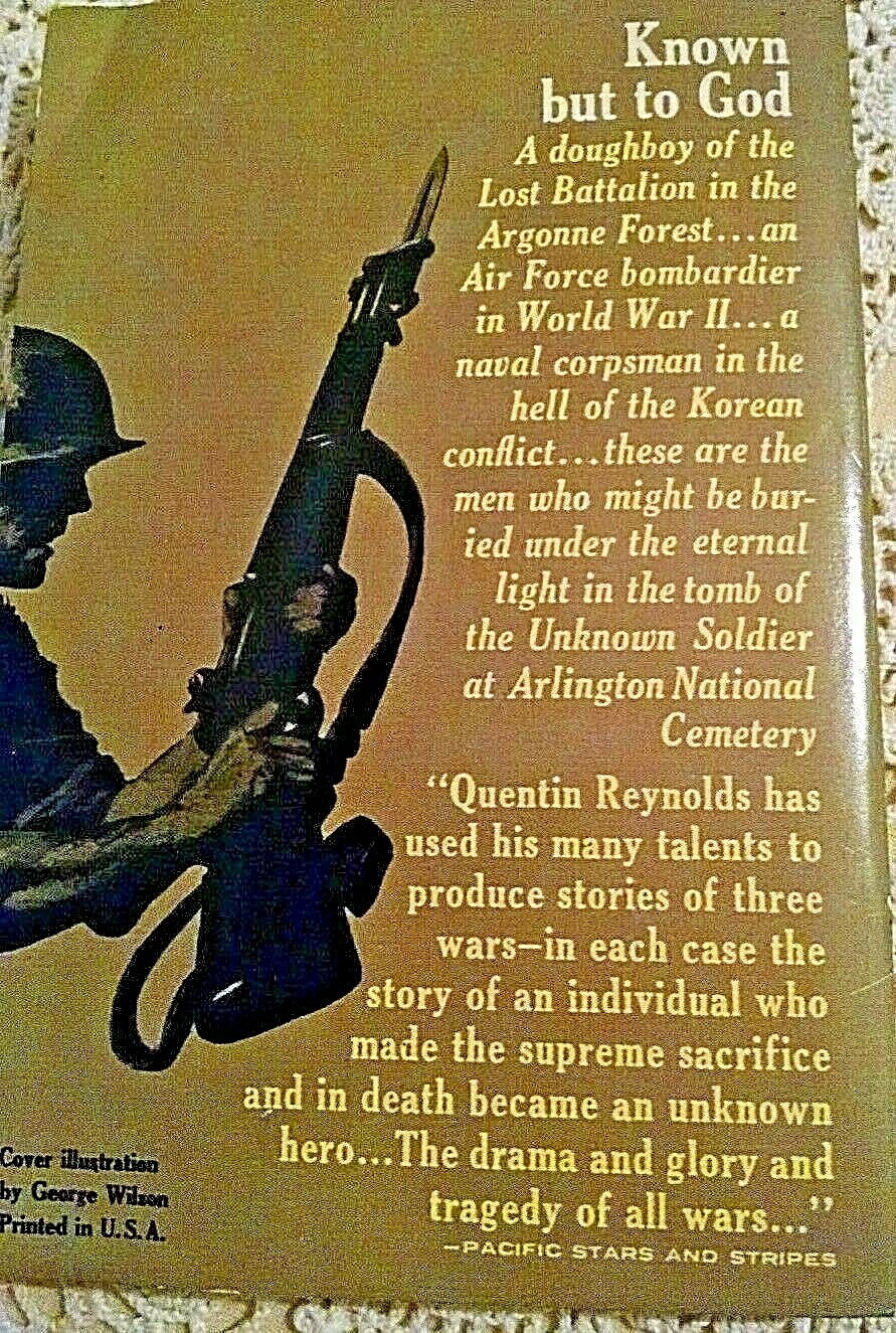 Known But To God by Quentin Reynolds Dell 4594 1st May 1963 Unknown Soldier PB