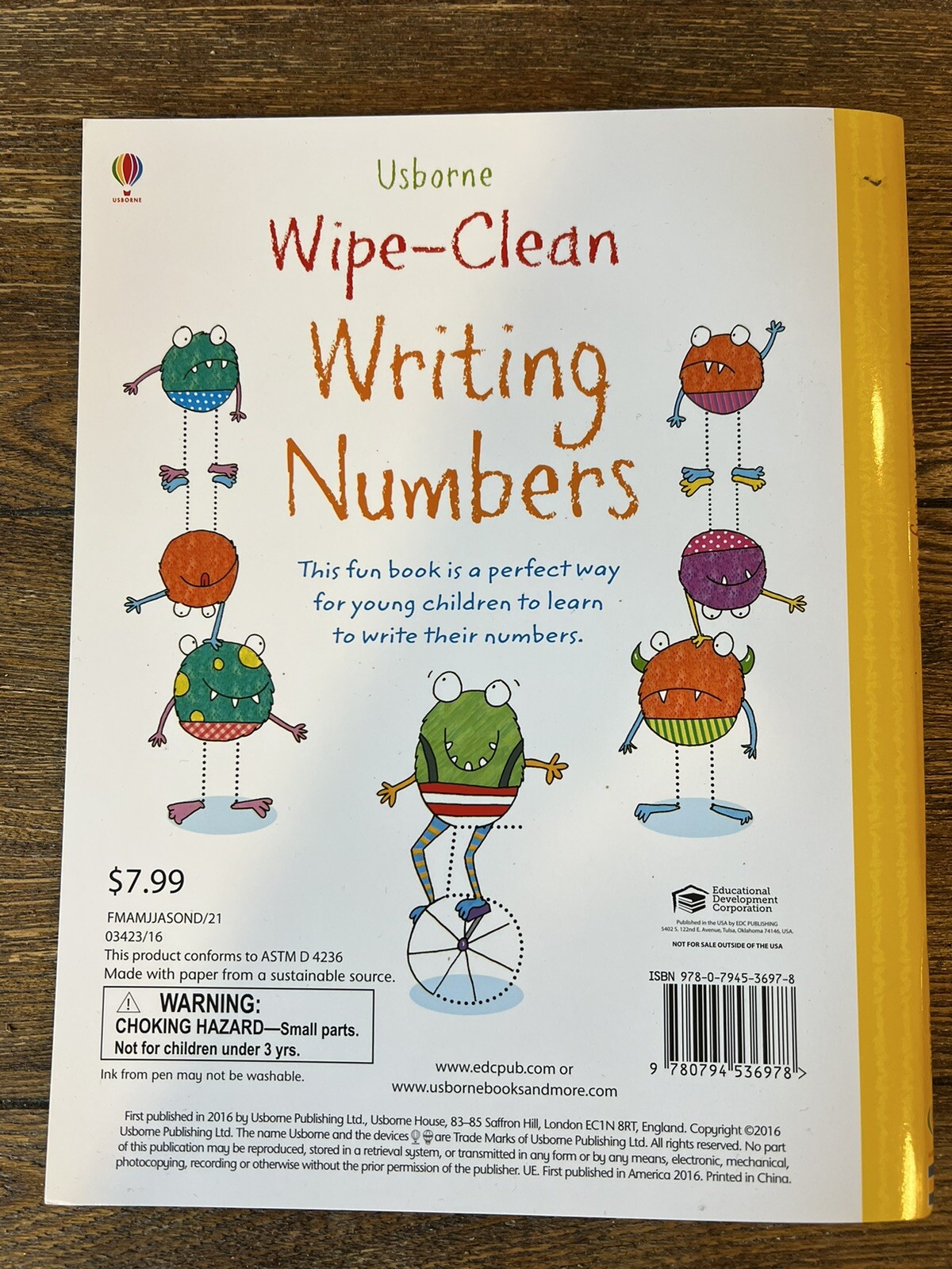 Wipe-Clean Writing Numbers (Wipe-clean Books) By Jessica Greenwell