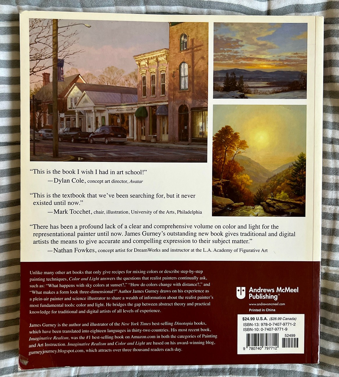 Color and Light: A Guide for the Realist Painter Softcover JAMES GURNEY Preowned